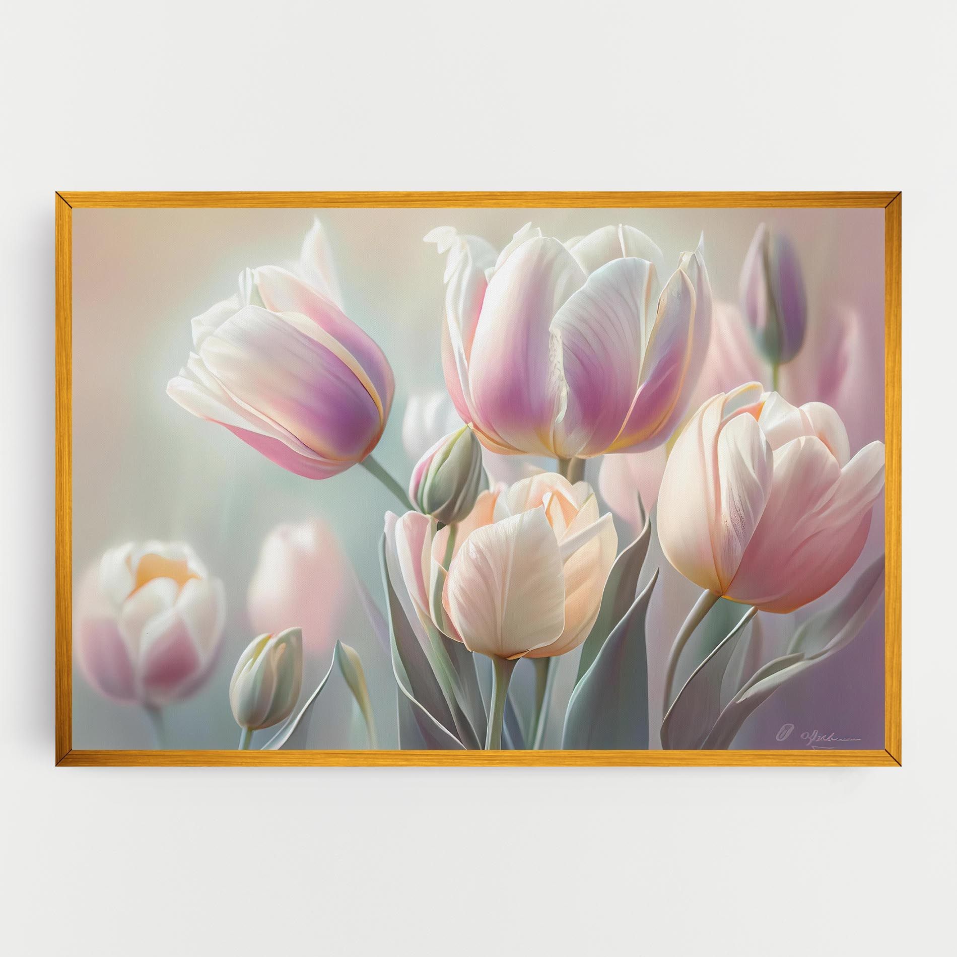 Dreamy White Tulips mockup 0