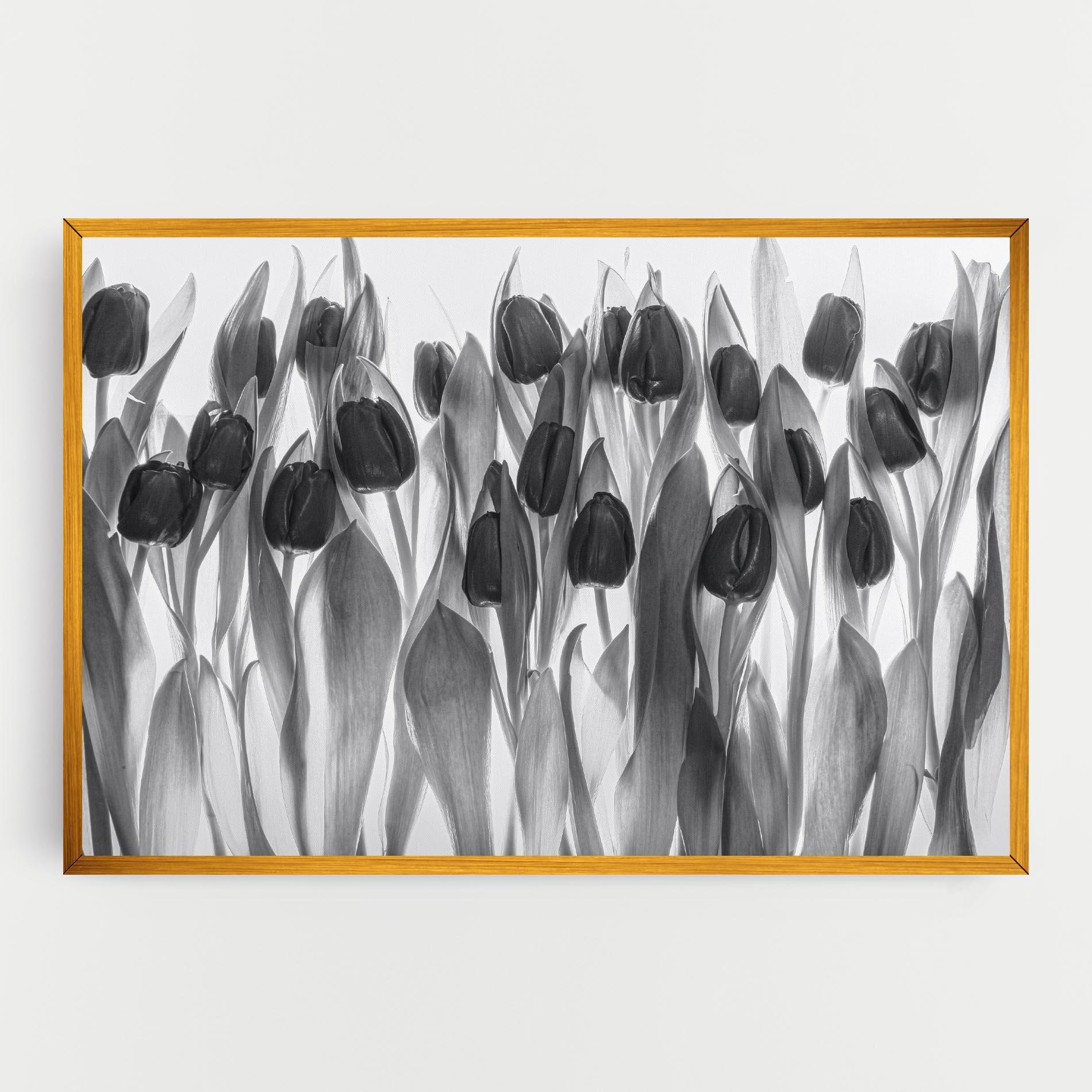 Tablou Canvas Grey Tulips mockup 0