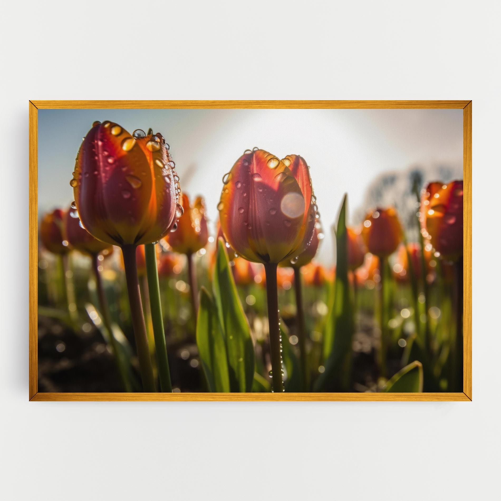 Orange Tulips After Rain mockup 0