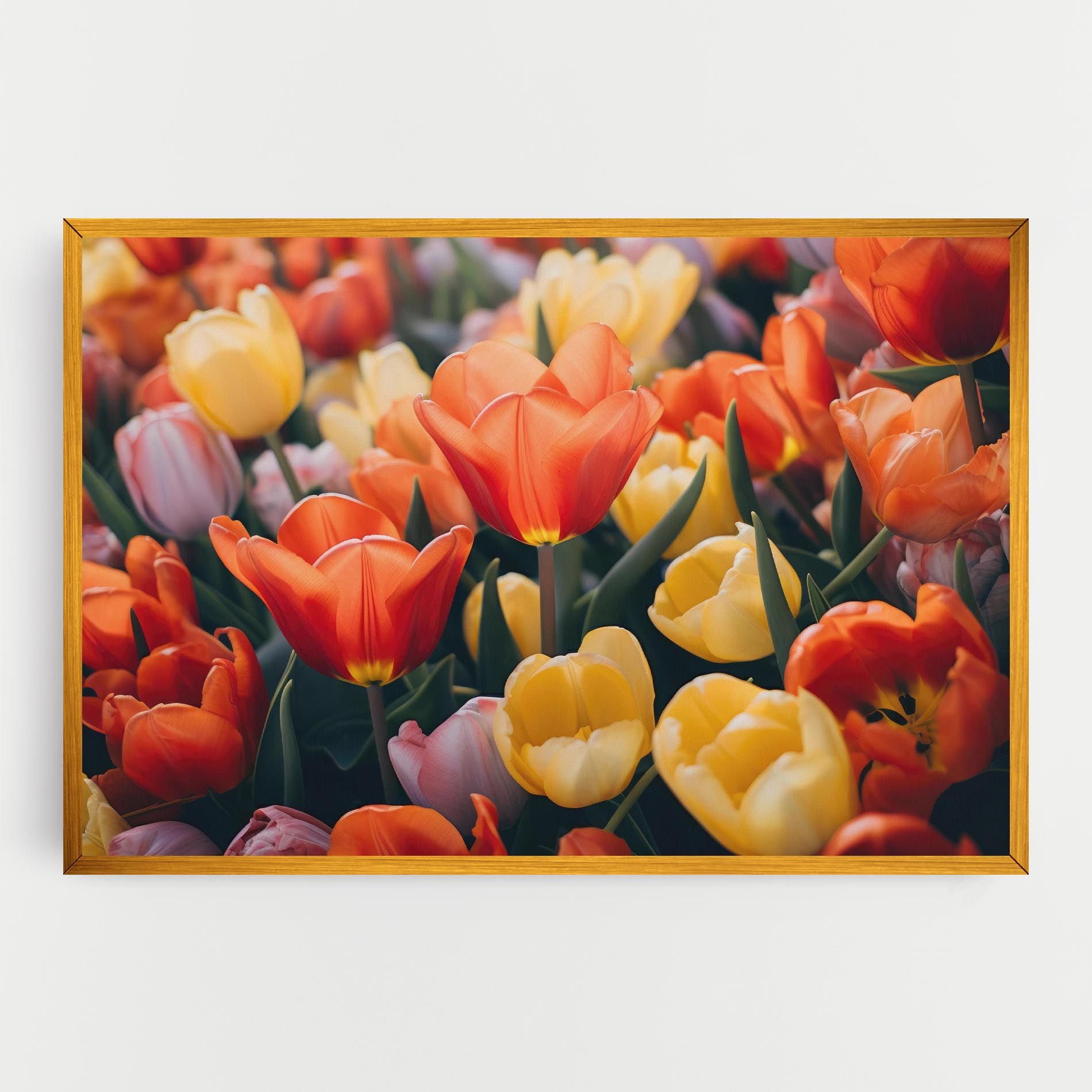 Orange Yellow Tulips mockup 0