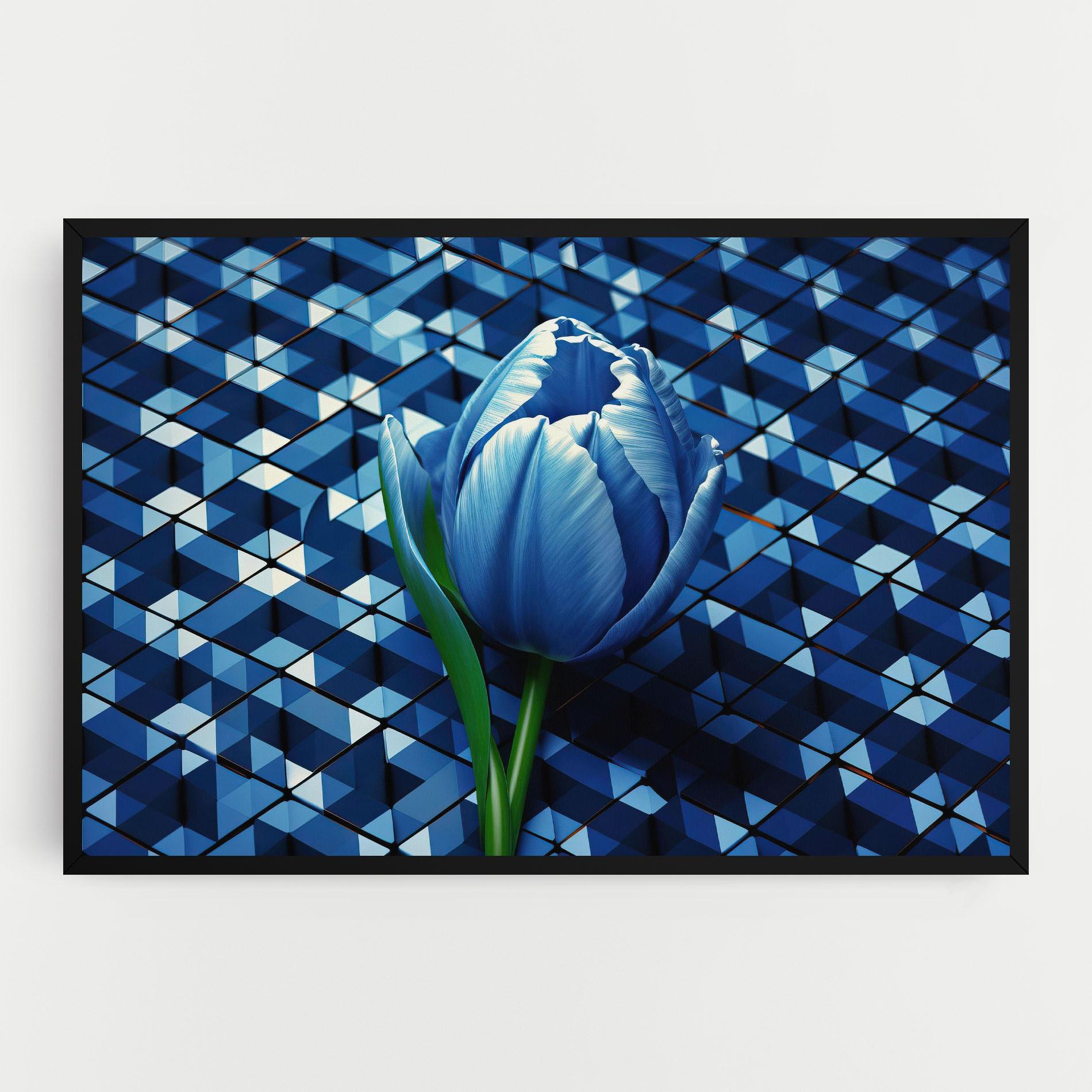 Tablou Canvas Blue Tulip mockup 0