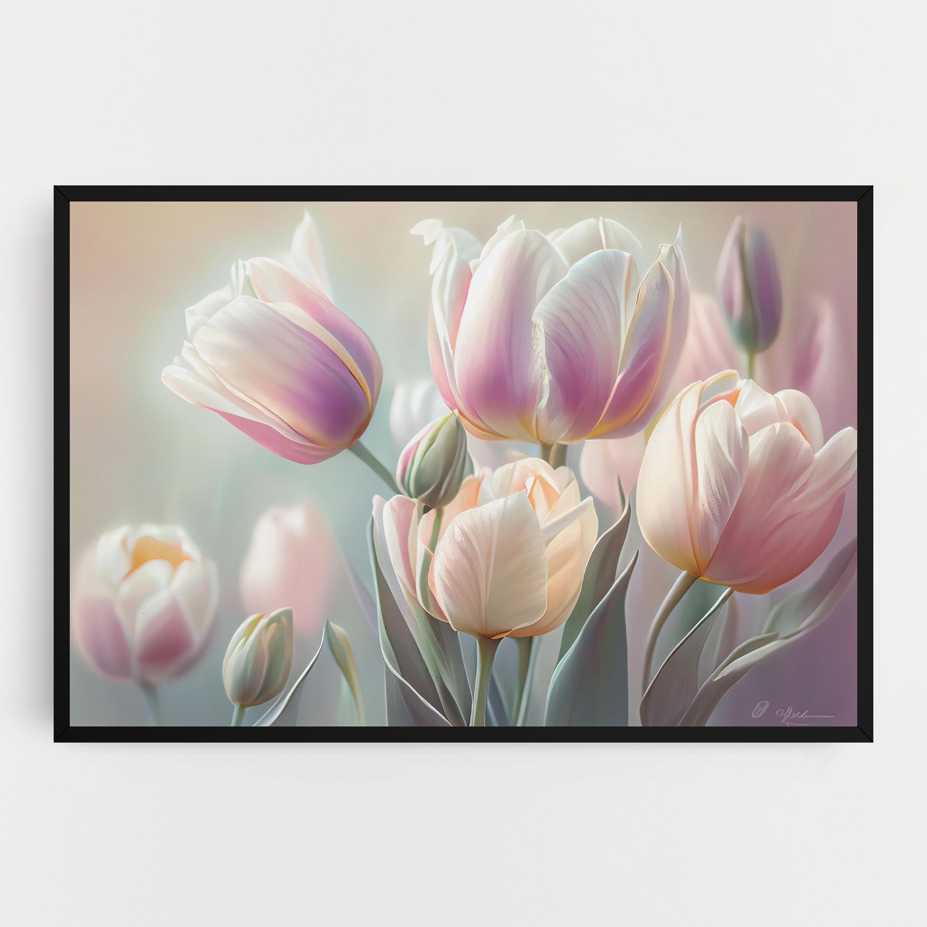 Dreamy White Tulips mockup 0
