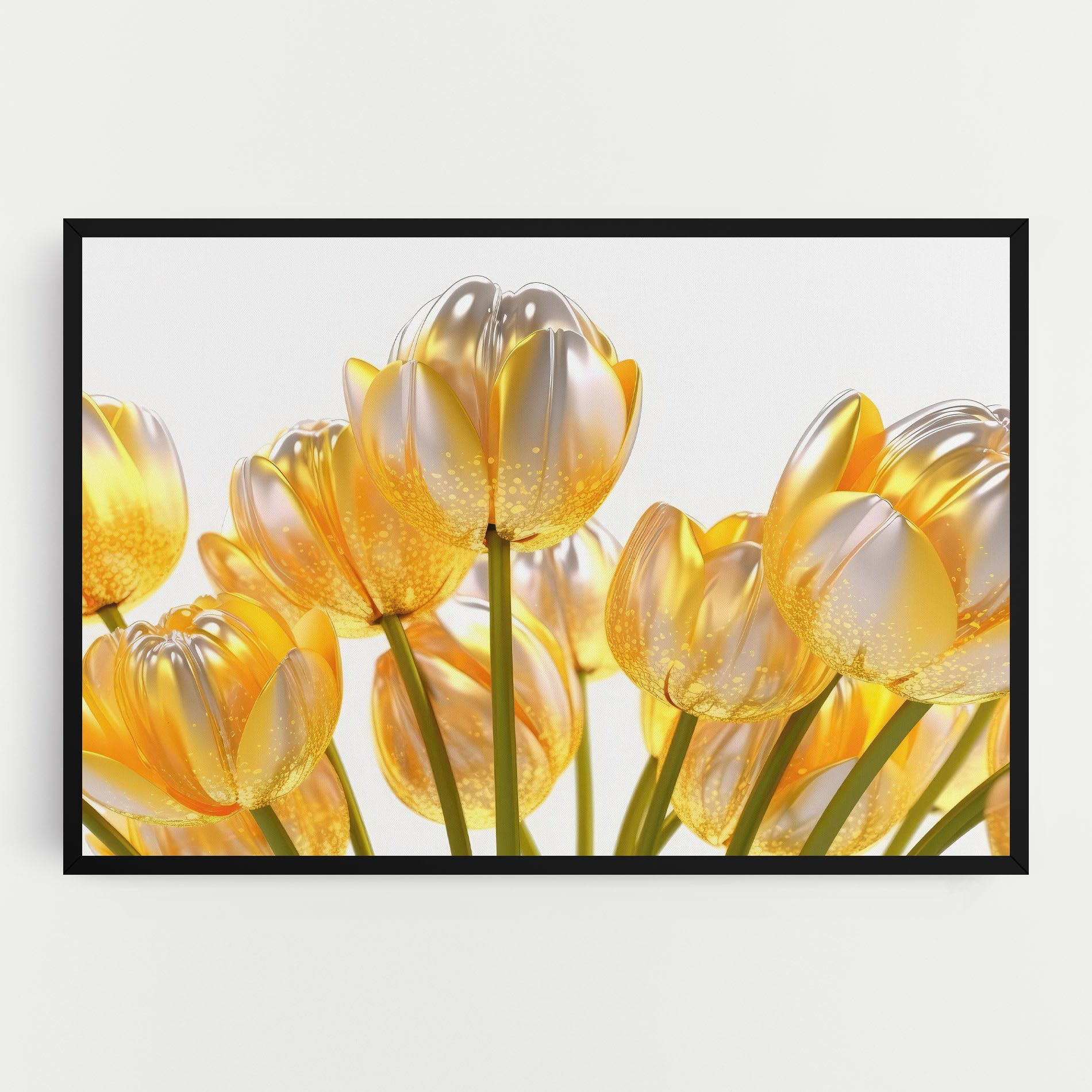 Gold White Tulips mockup 0