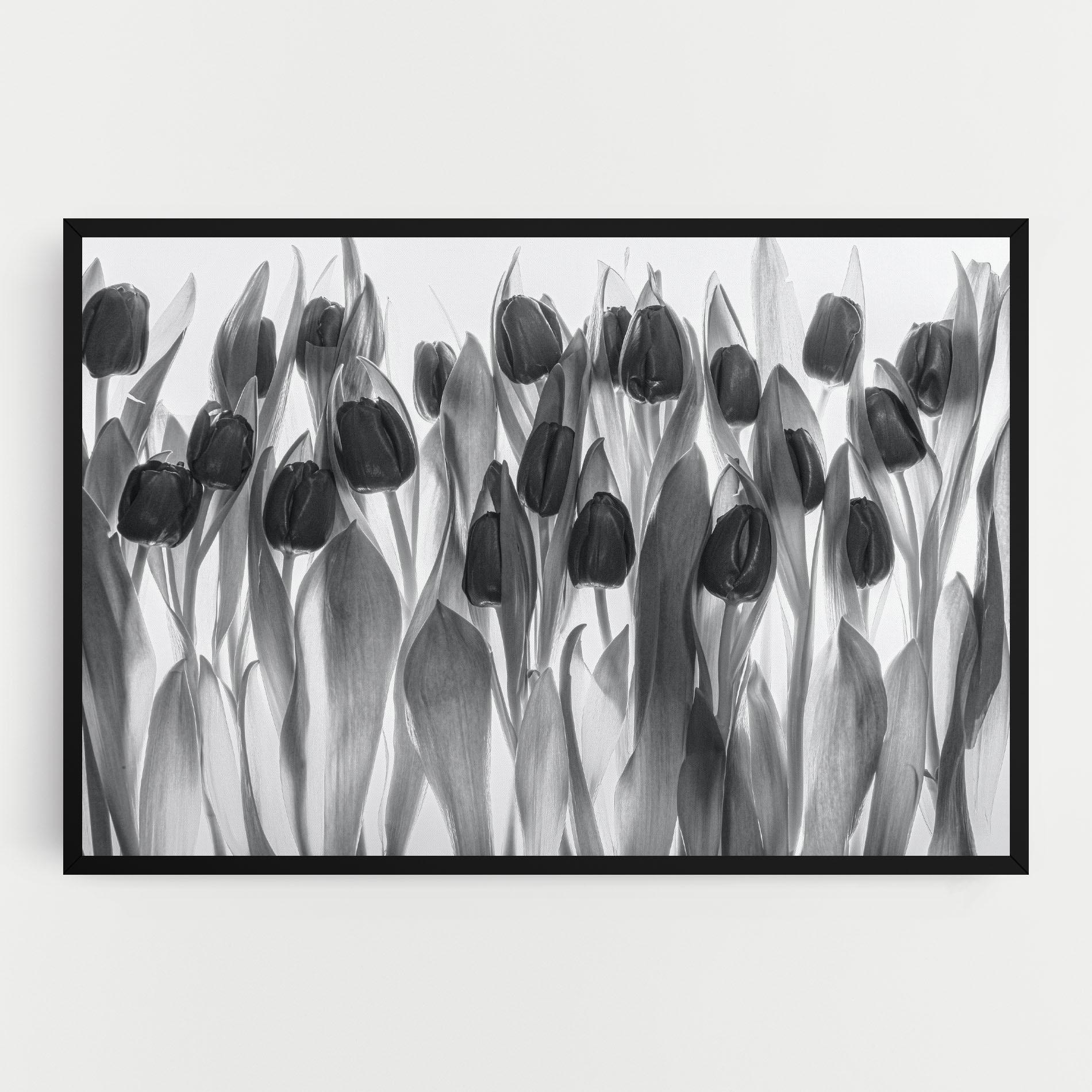 Tablou Canvas Grey Tulips mockup 0