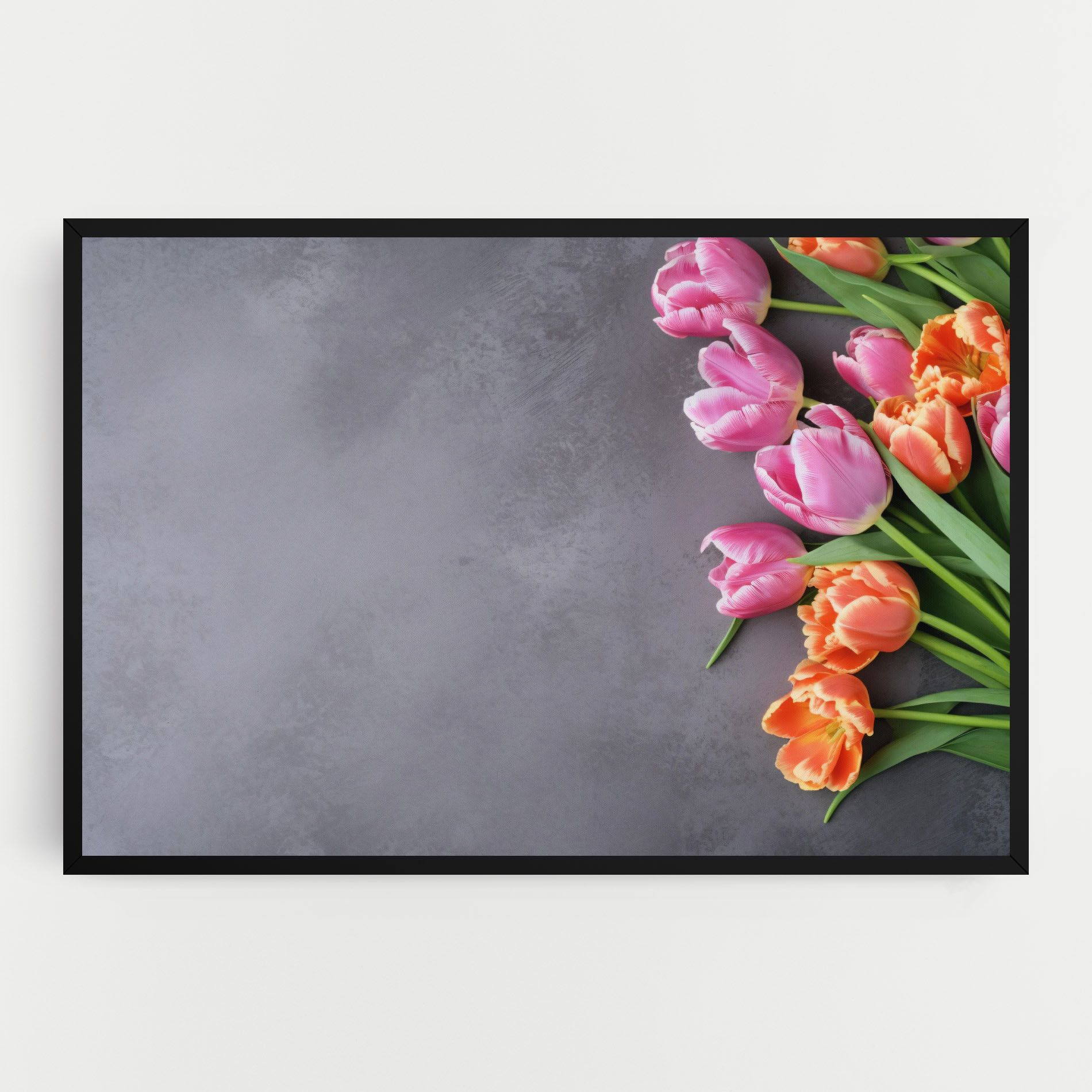 Light Orange Pink Tulips mockup 0