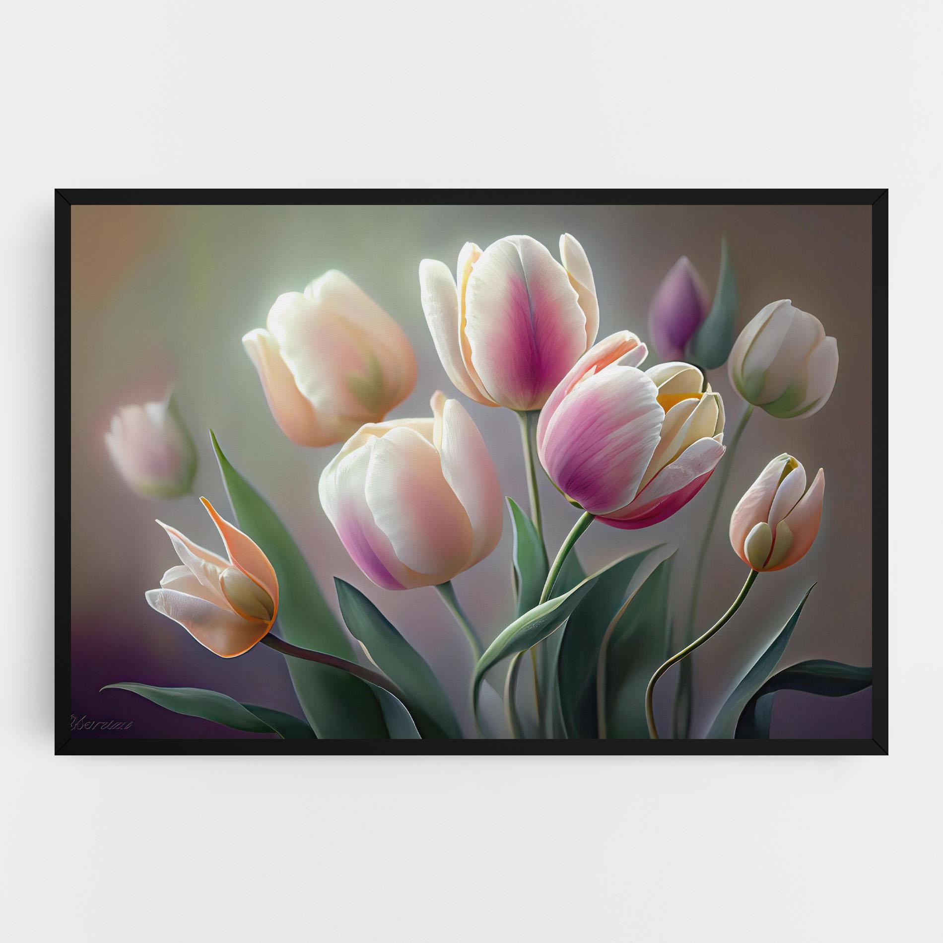 Tablou Canvas Pretty Tulips mockup 0