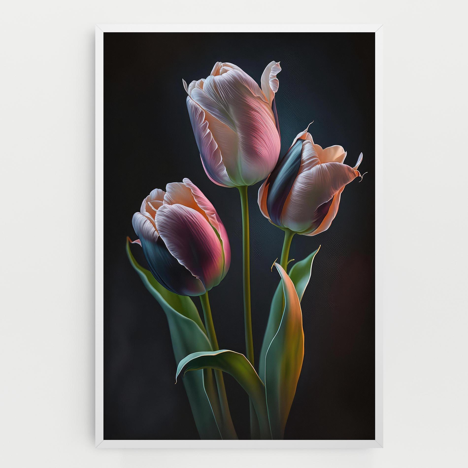 Tablou Canvas Light Purple Tulips mockup 0