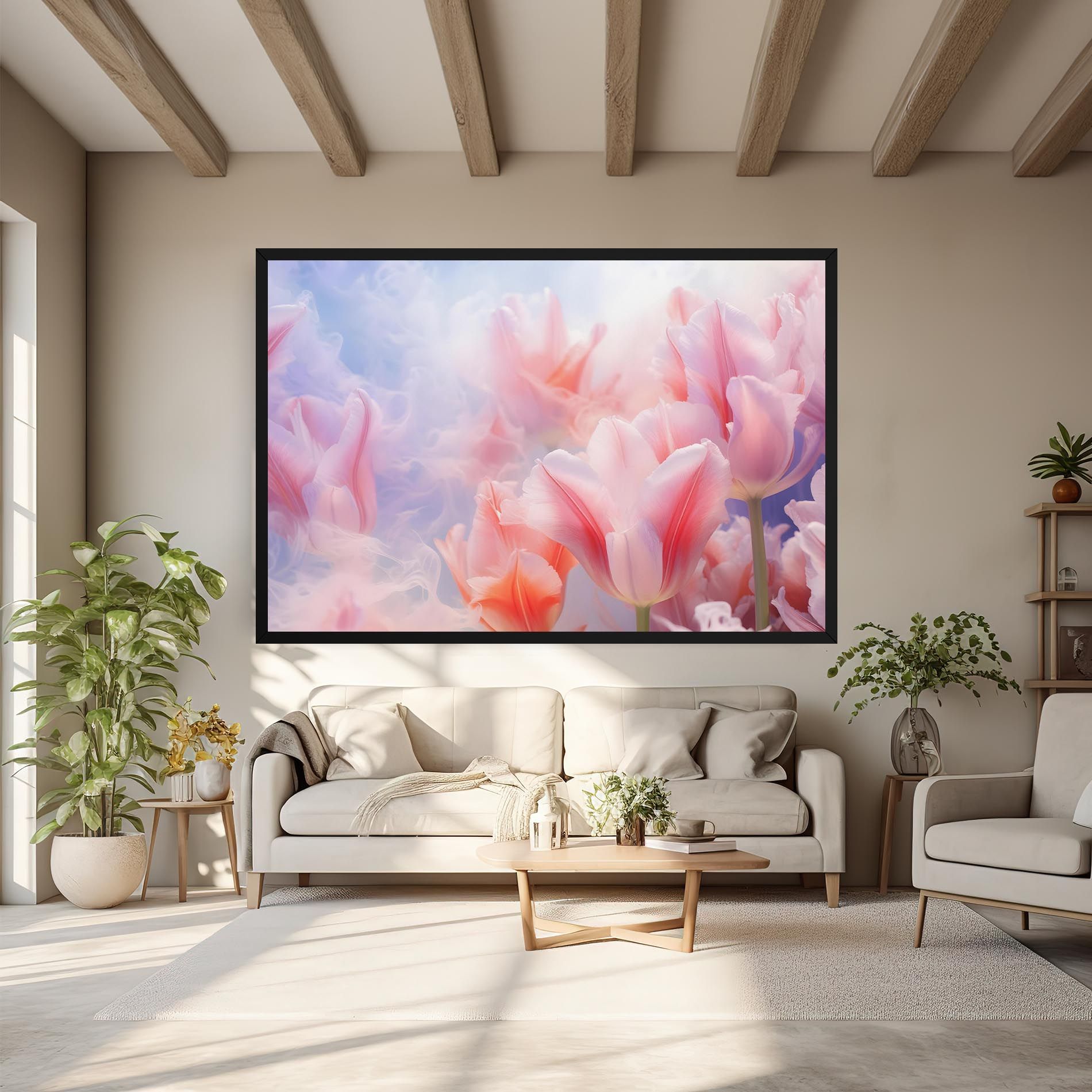 Dreamy Pink Tulips mockup 6