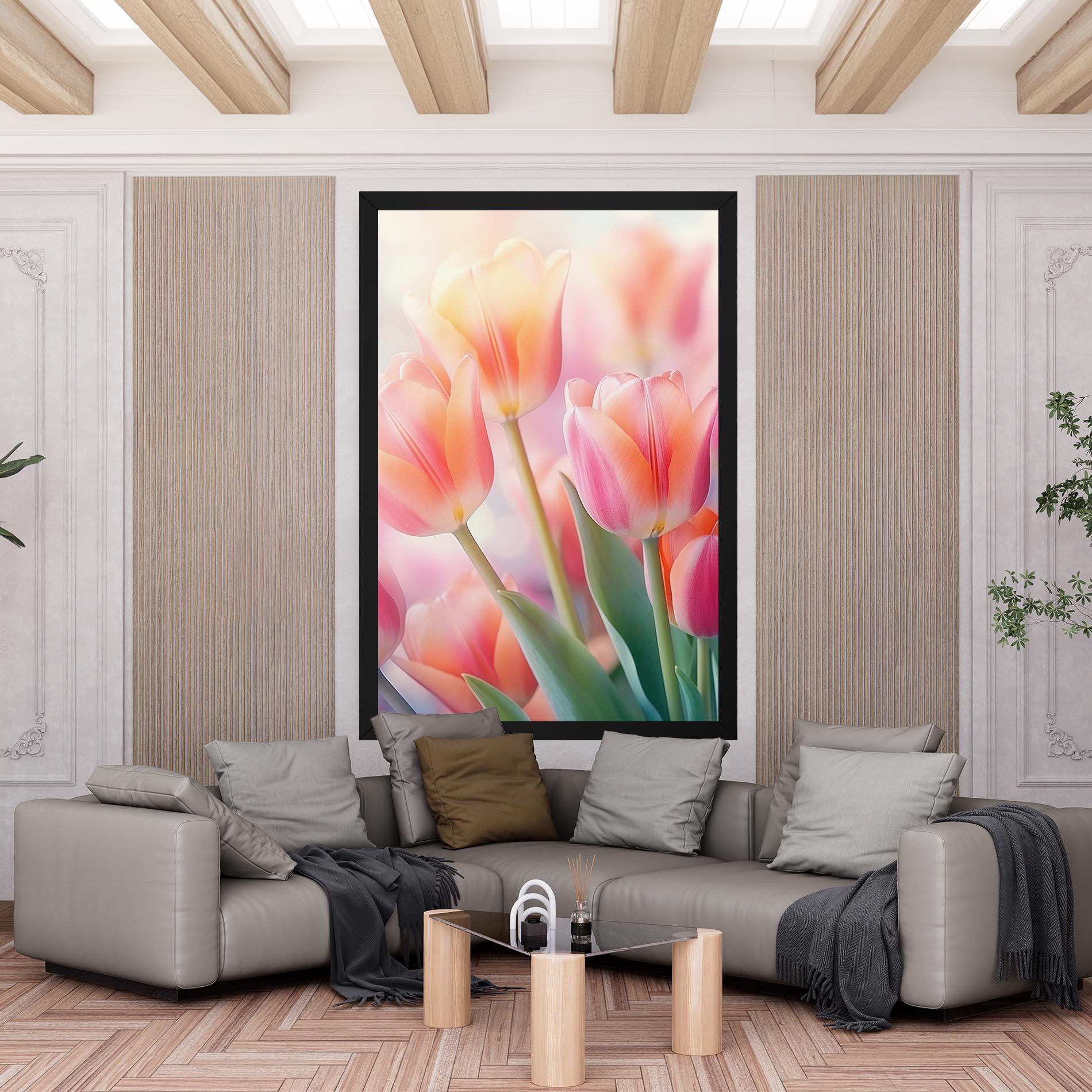 Tablou Canvas Dreamy Tulips mockup 6