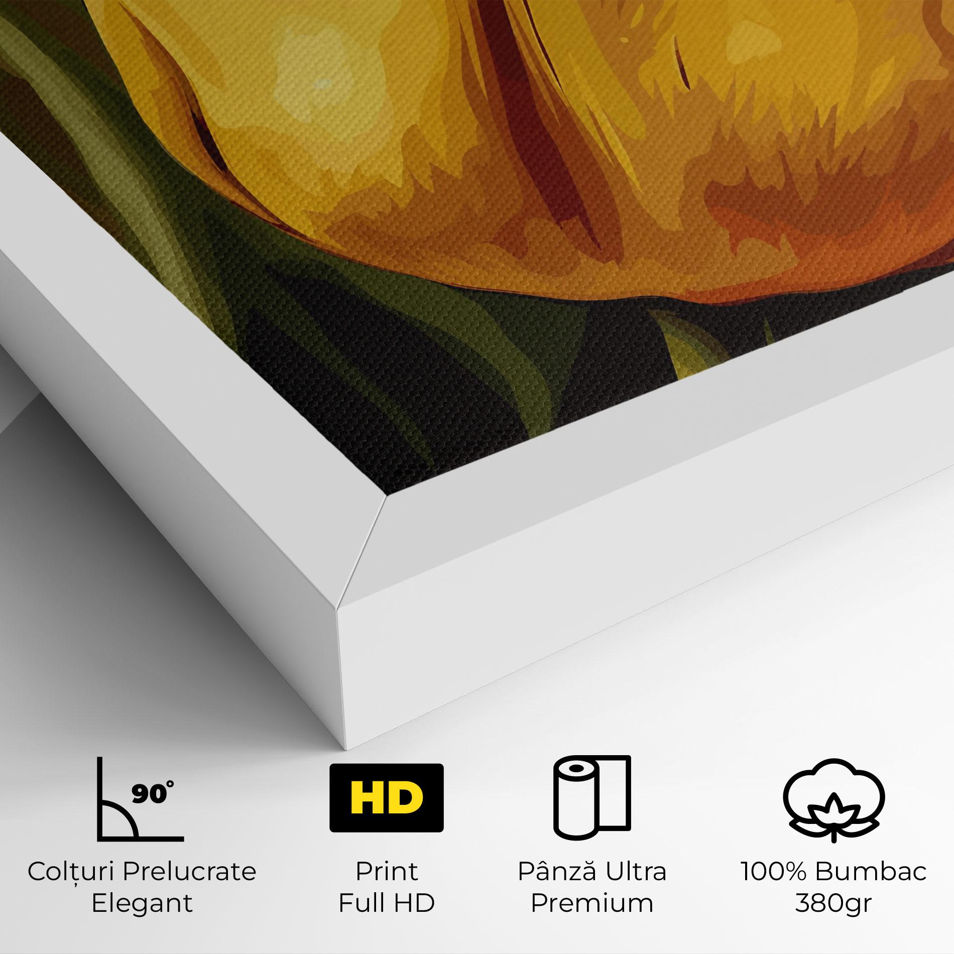 Tablou Canvas Big Yellow Tulip mockup 4