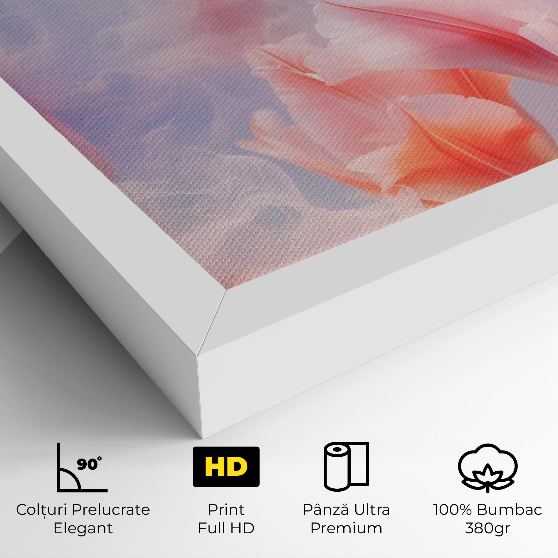 Tablou Canvas Dreamy Pink Tulips mockup 4