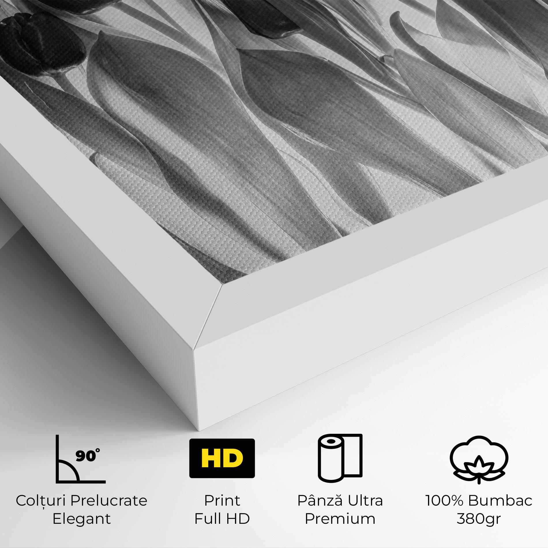 Tablou Canvas Grey Tulips mockup 4