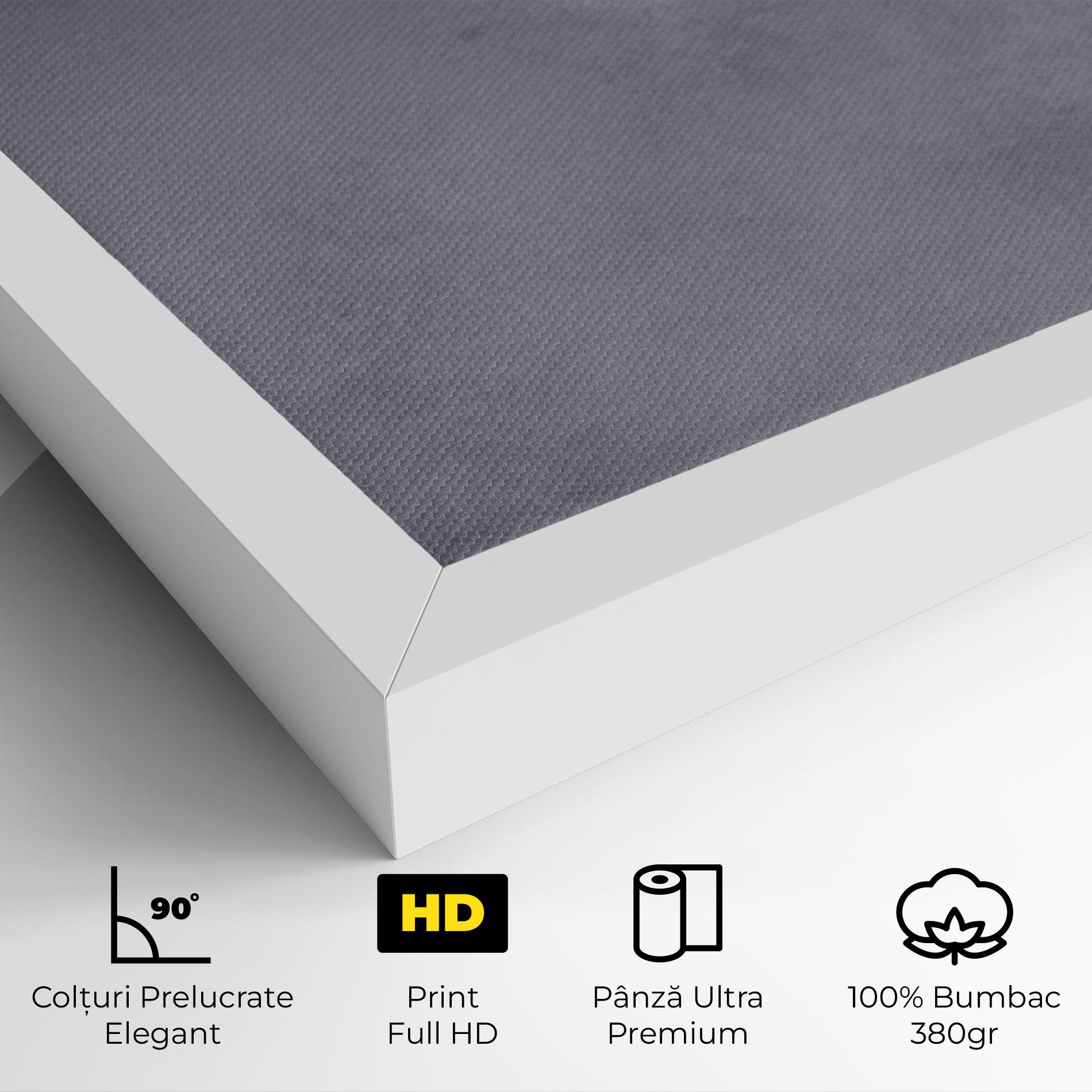 Tablou Canvas Light Orange Pink Tulips mockup 4