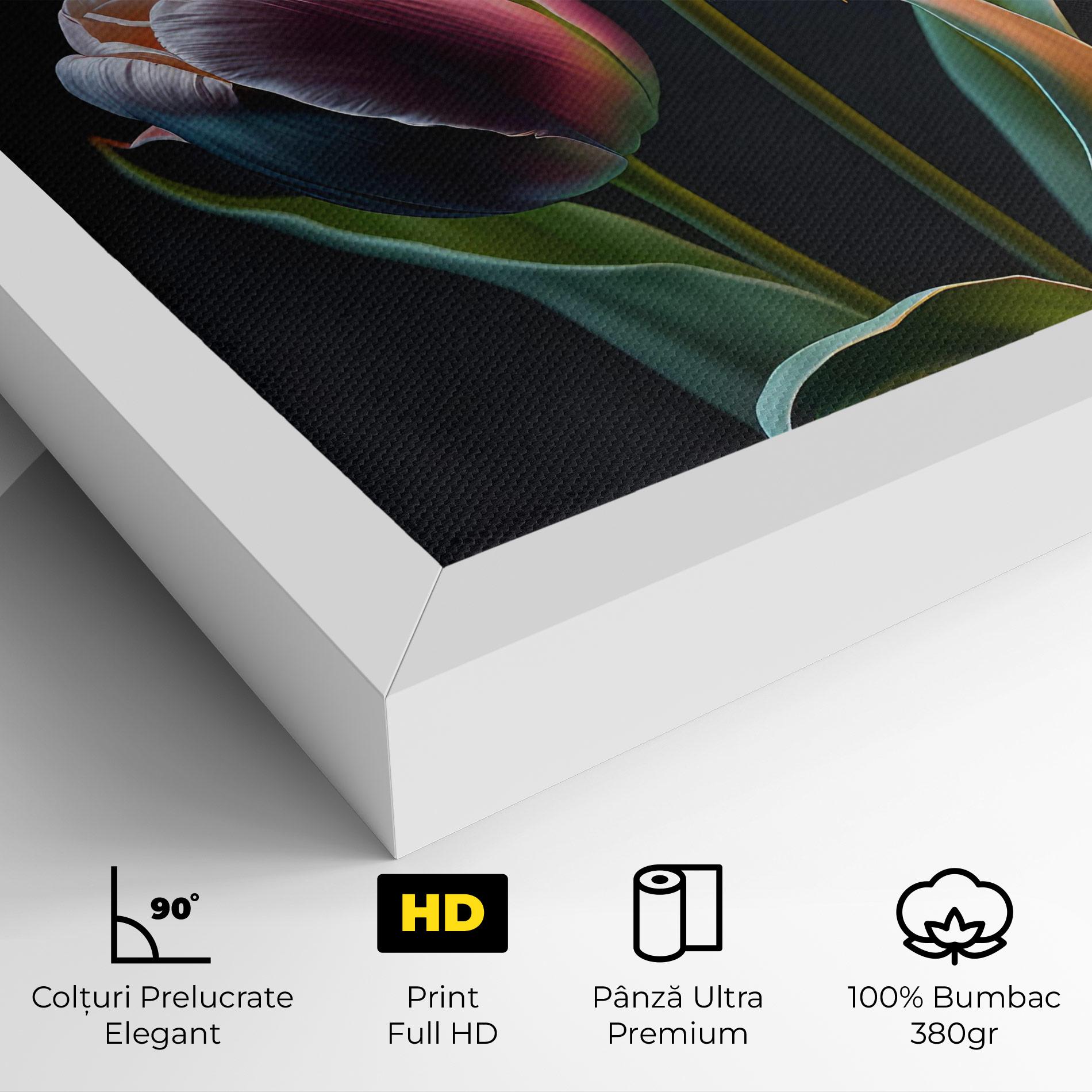 Tablou Canvas Light Purple Tulips mockup 4