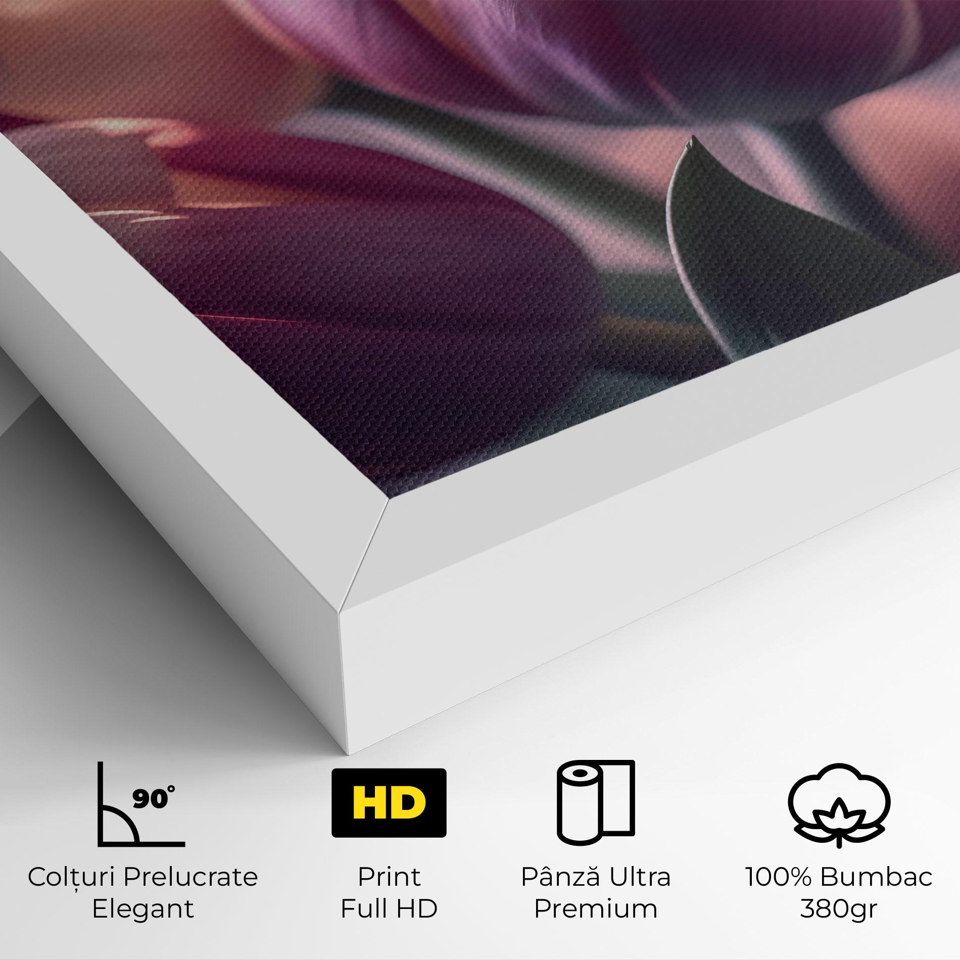 Tablou Canvas Pastel Pink Tulips mockup 4