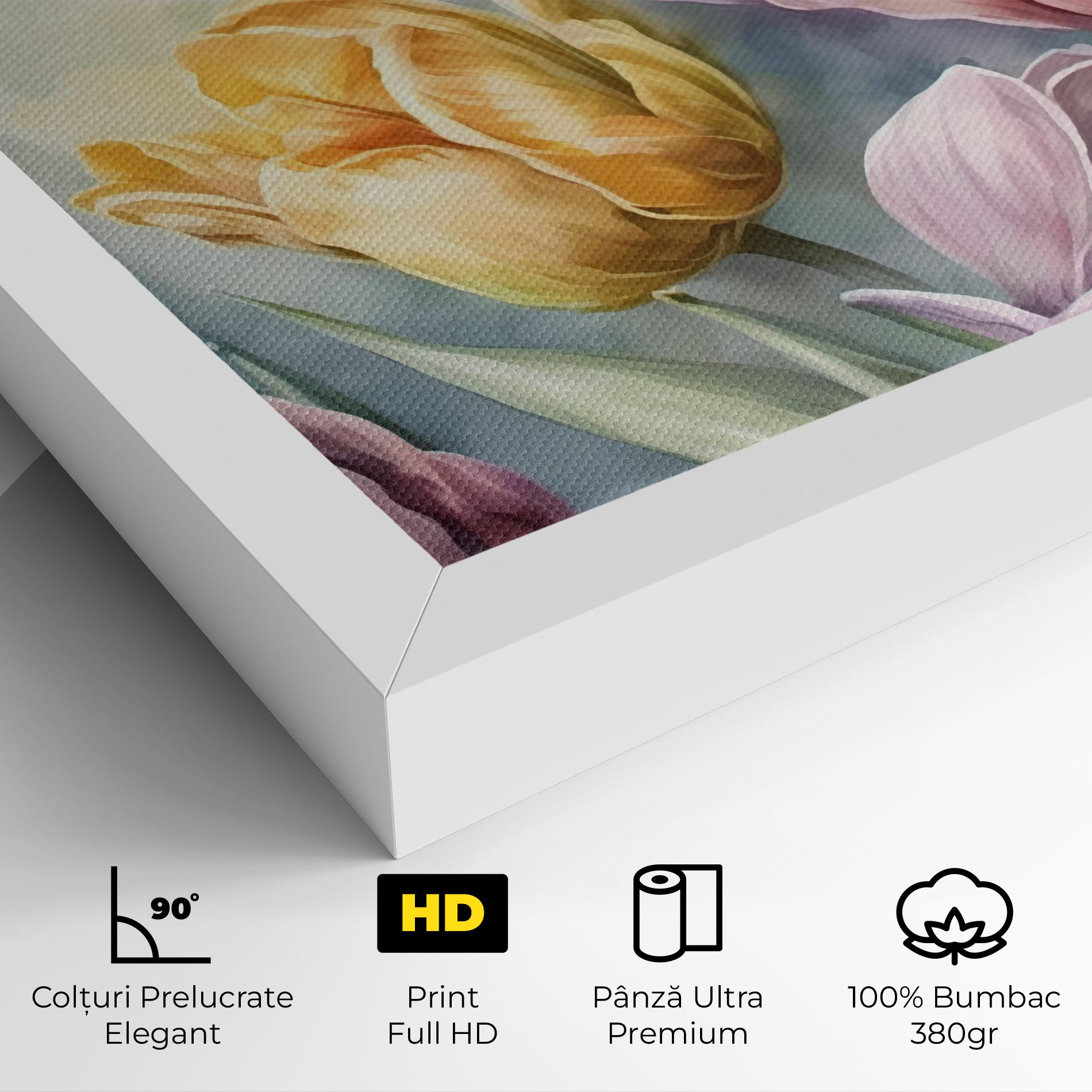 Pastel Tulips mockup 4