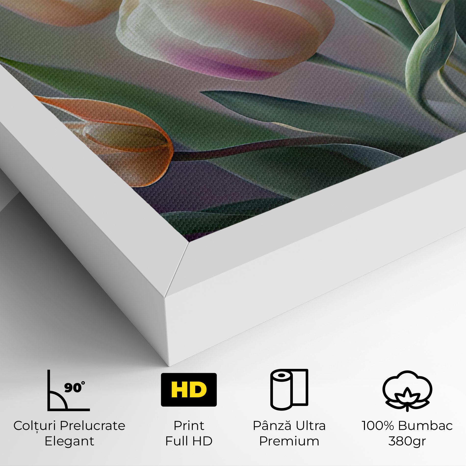 Tablou Canvas Pretty Tulips mockup 4