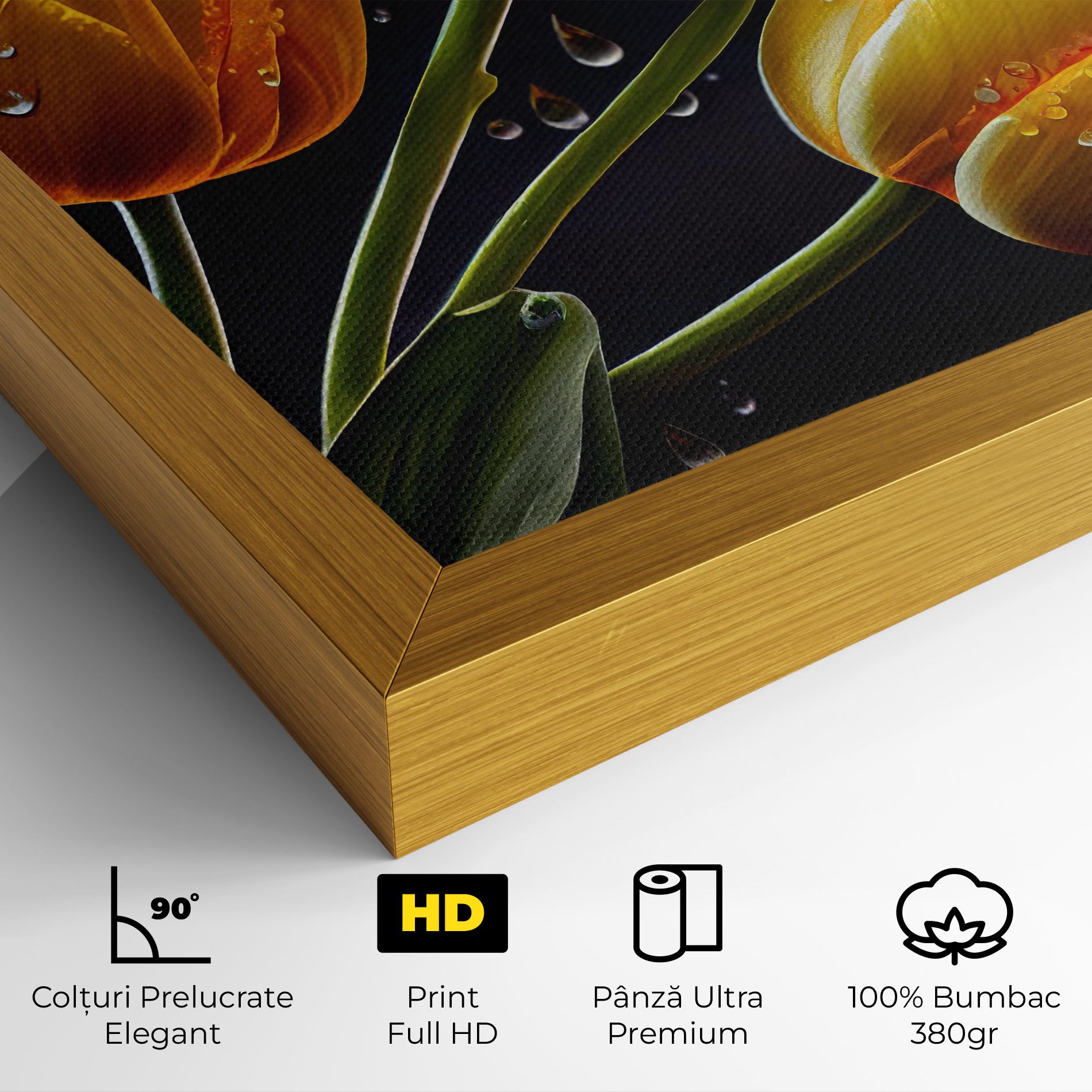 3 Yellow Tulips mockup 4