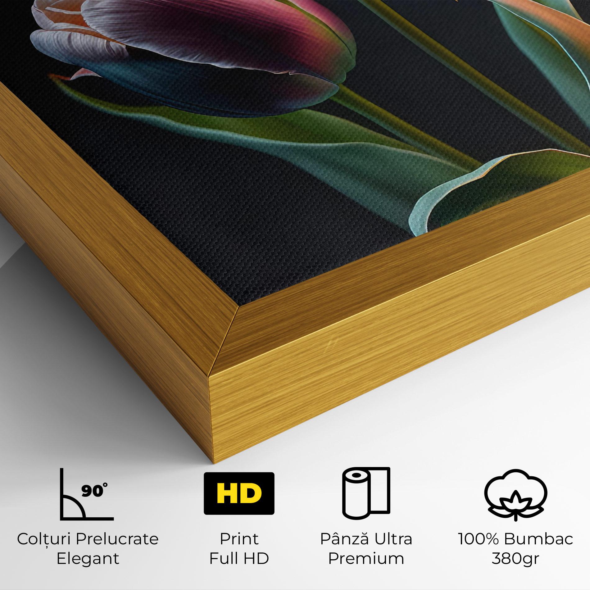 Tablou Canvas Light Purple Tulips mockup 4