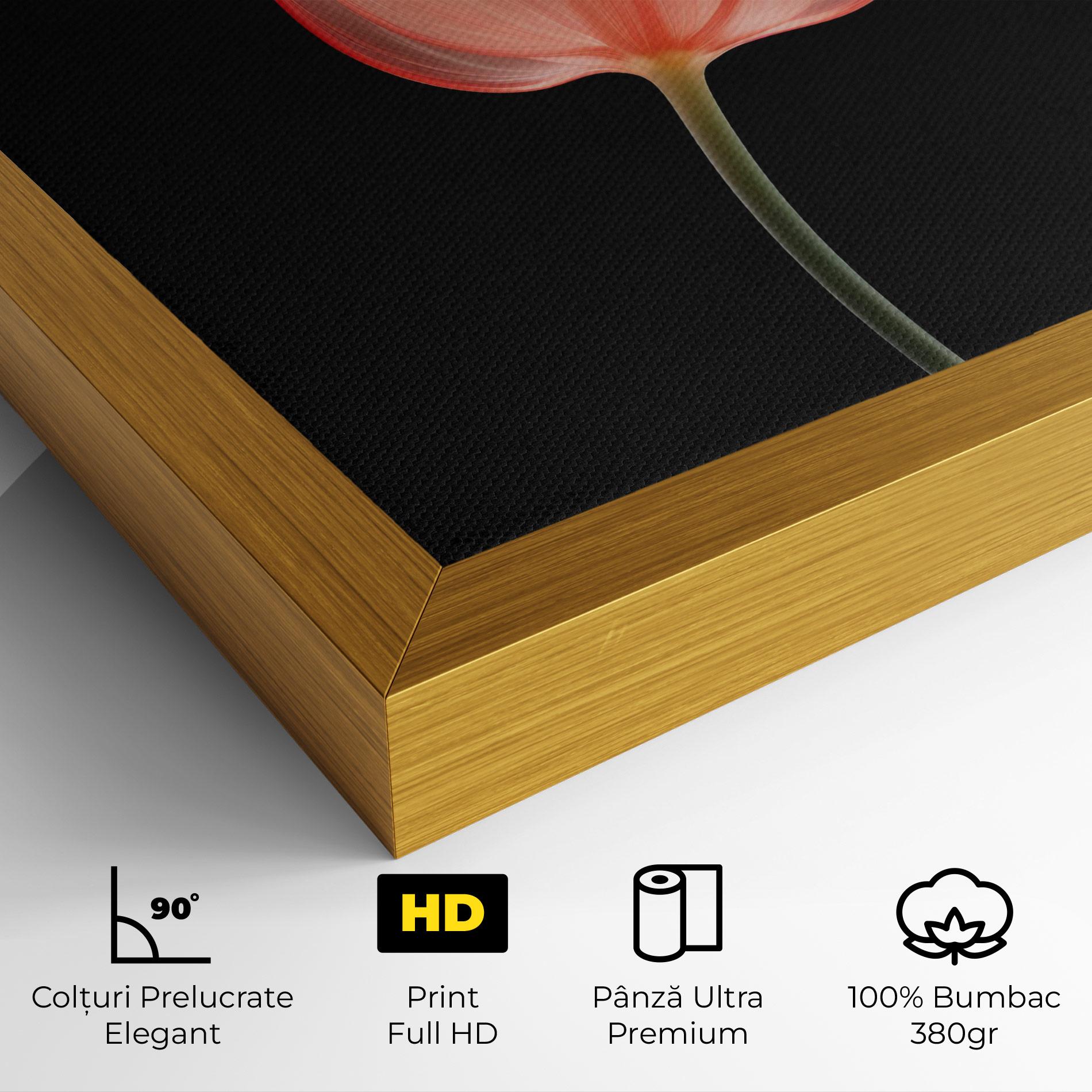 Tablou Canvas Pastel Pink Tulip mockup 4