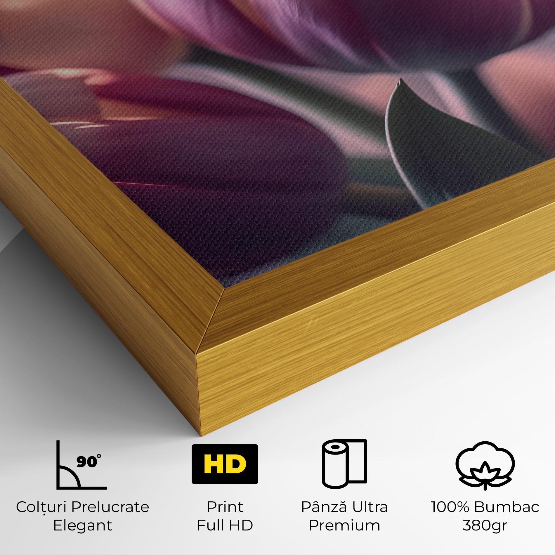 Tablou Canvas Pastel Pink Tulips mockup 4