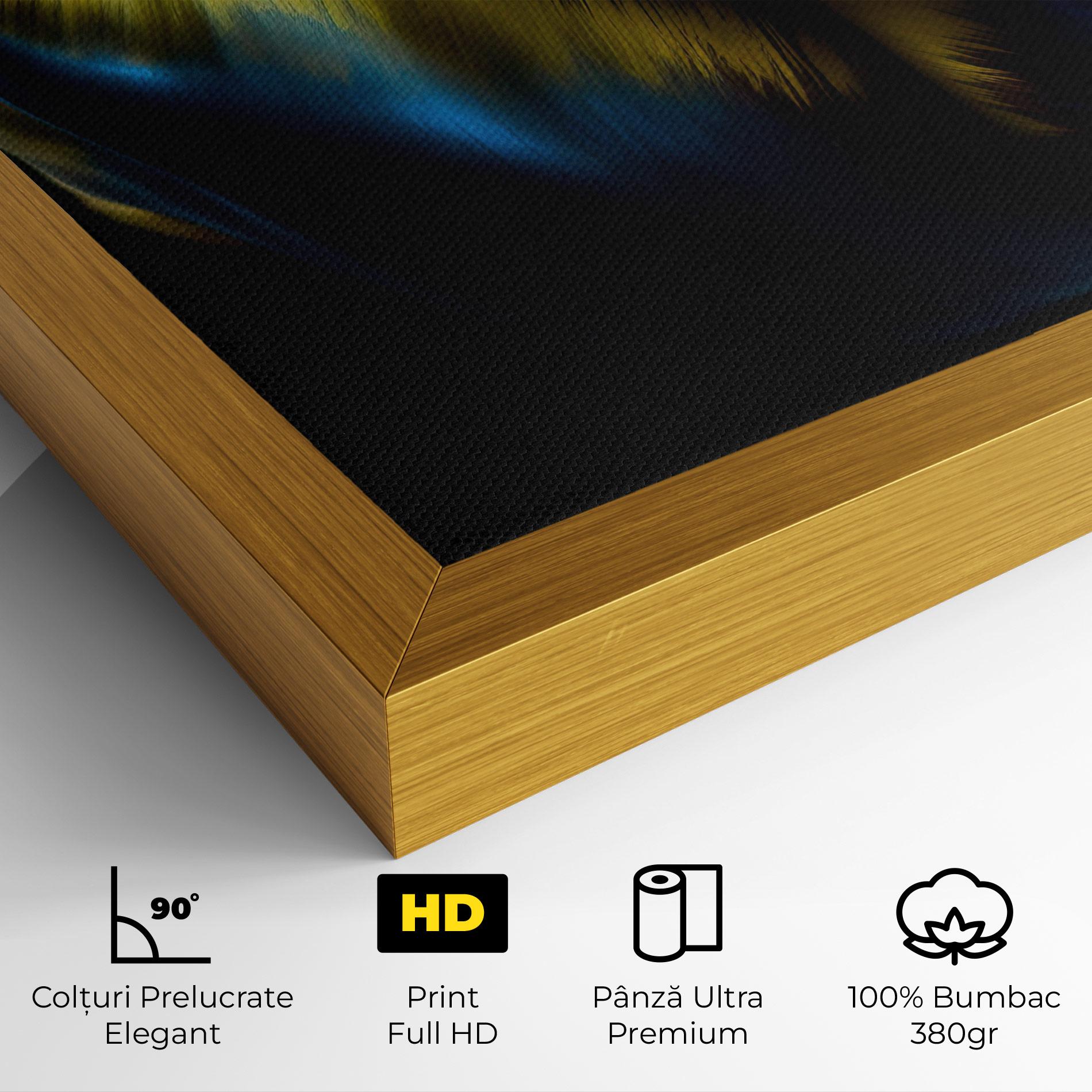 Tablou Canvas Yellow Blue Tulip mockup 4