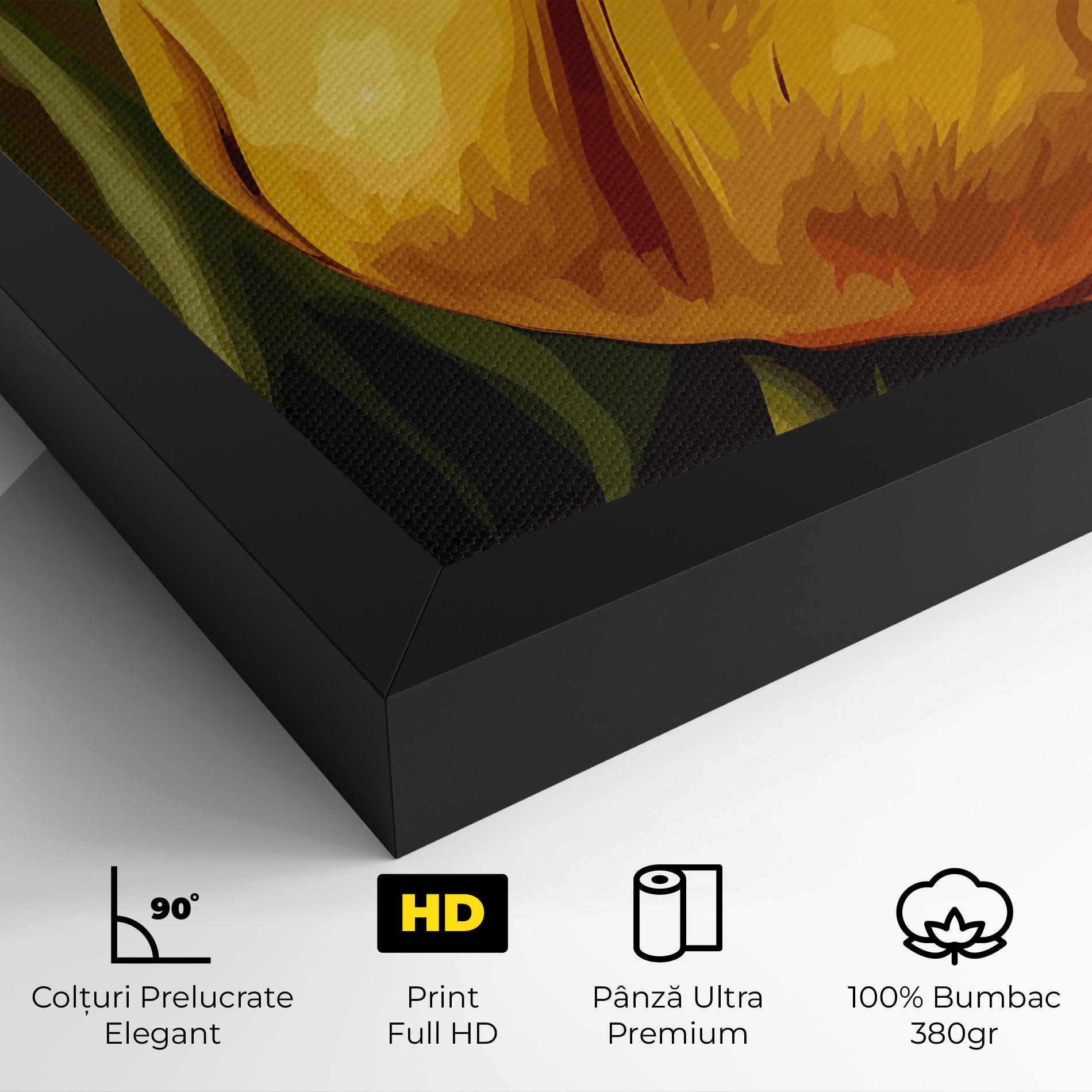 Tablou Canvas Big Yellow Tulip mockup 4