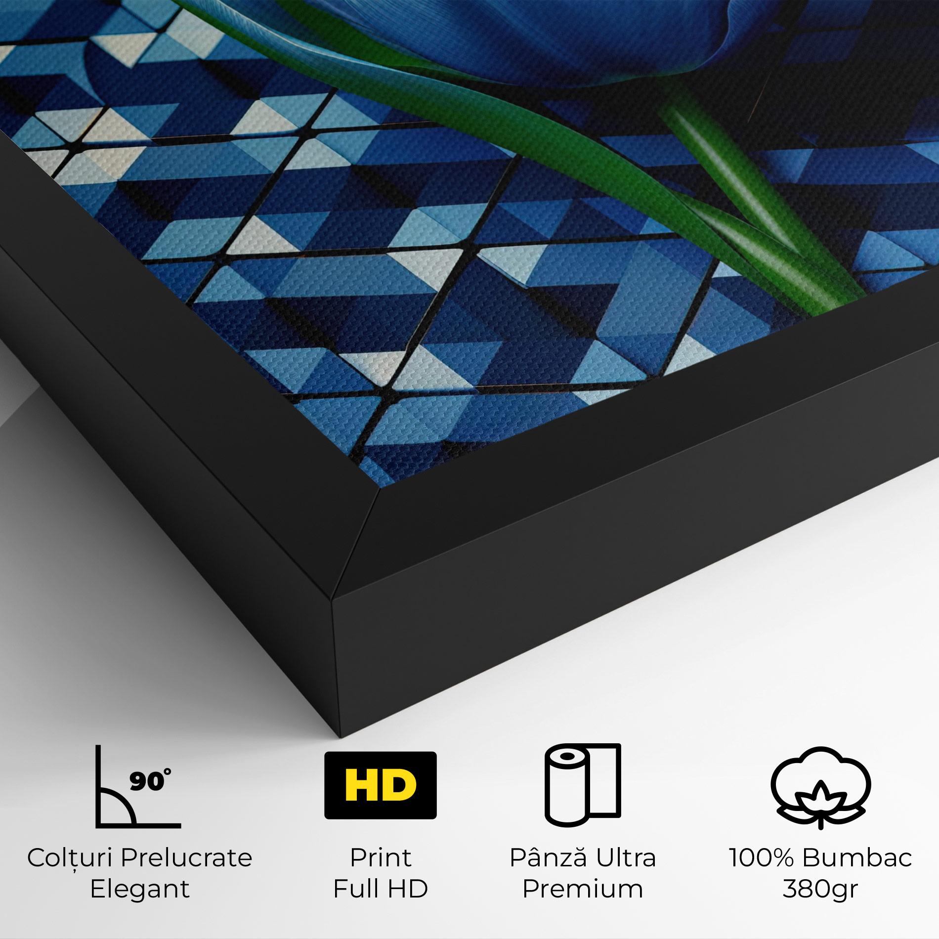 Tablou Canvas Blue Tulip mockup 4