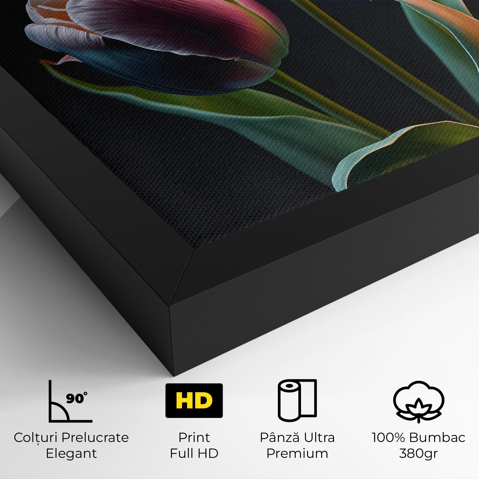 Tablou Canvas Light Purple Tulips mockup 4