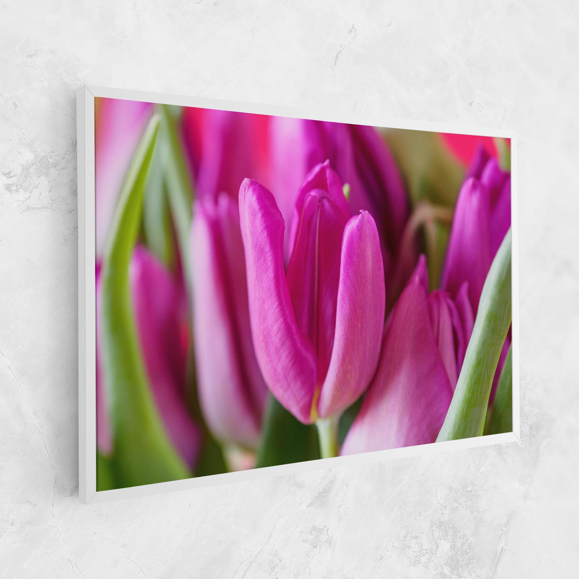 Tablou Canvas Purple Tulip Close Up mockup 1