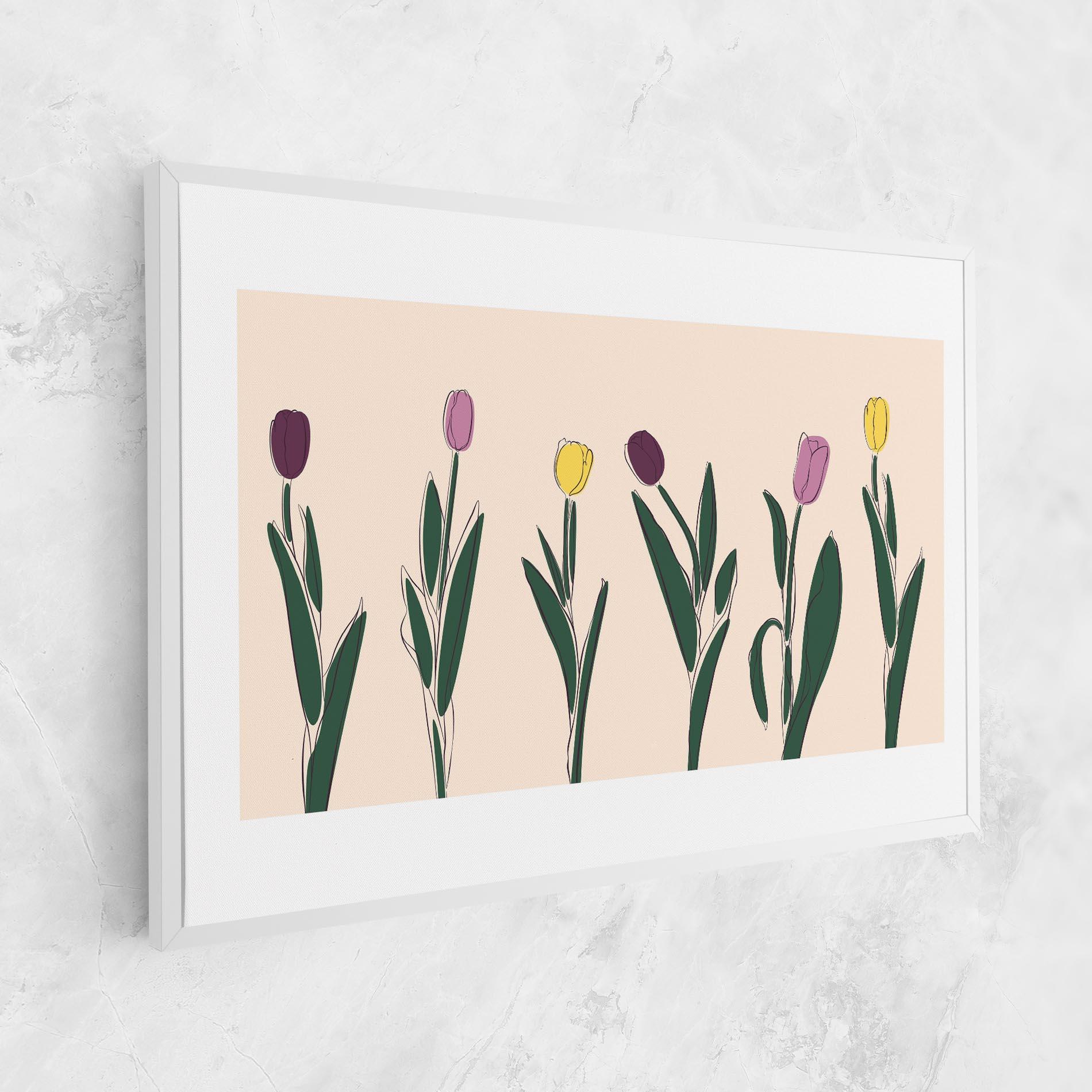 Tablou Canvas Tulips Set mockup 1