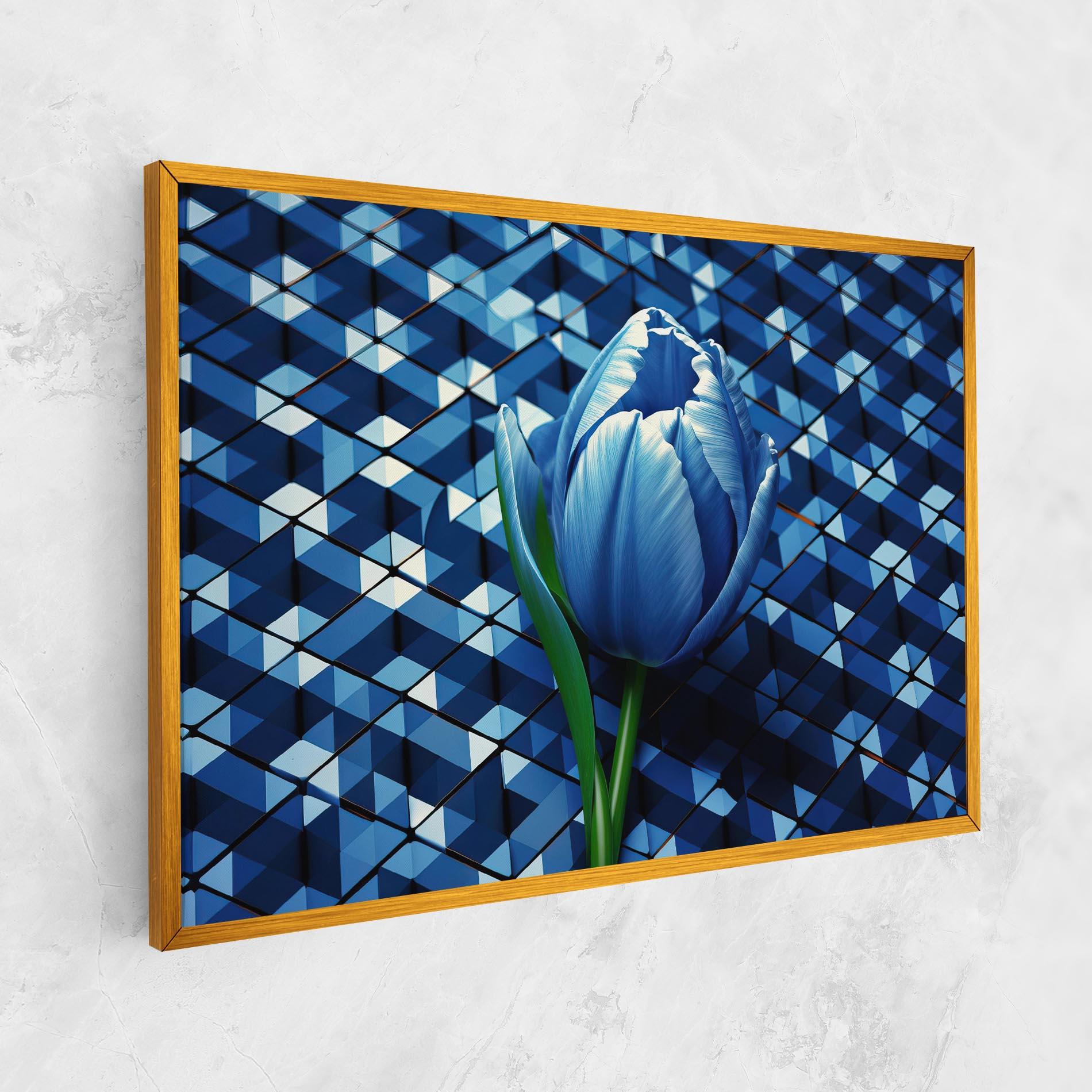 Tablou Canvas Blue Tulip mockup 1