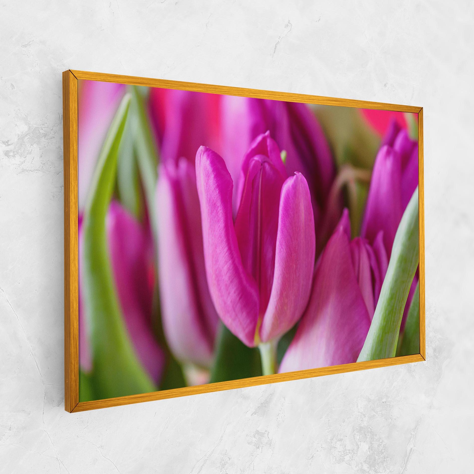 Tablou Canvas Purple Tulip Close Up mockup 1