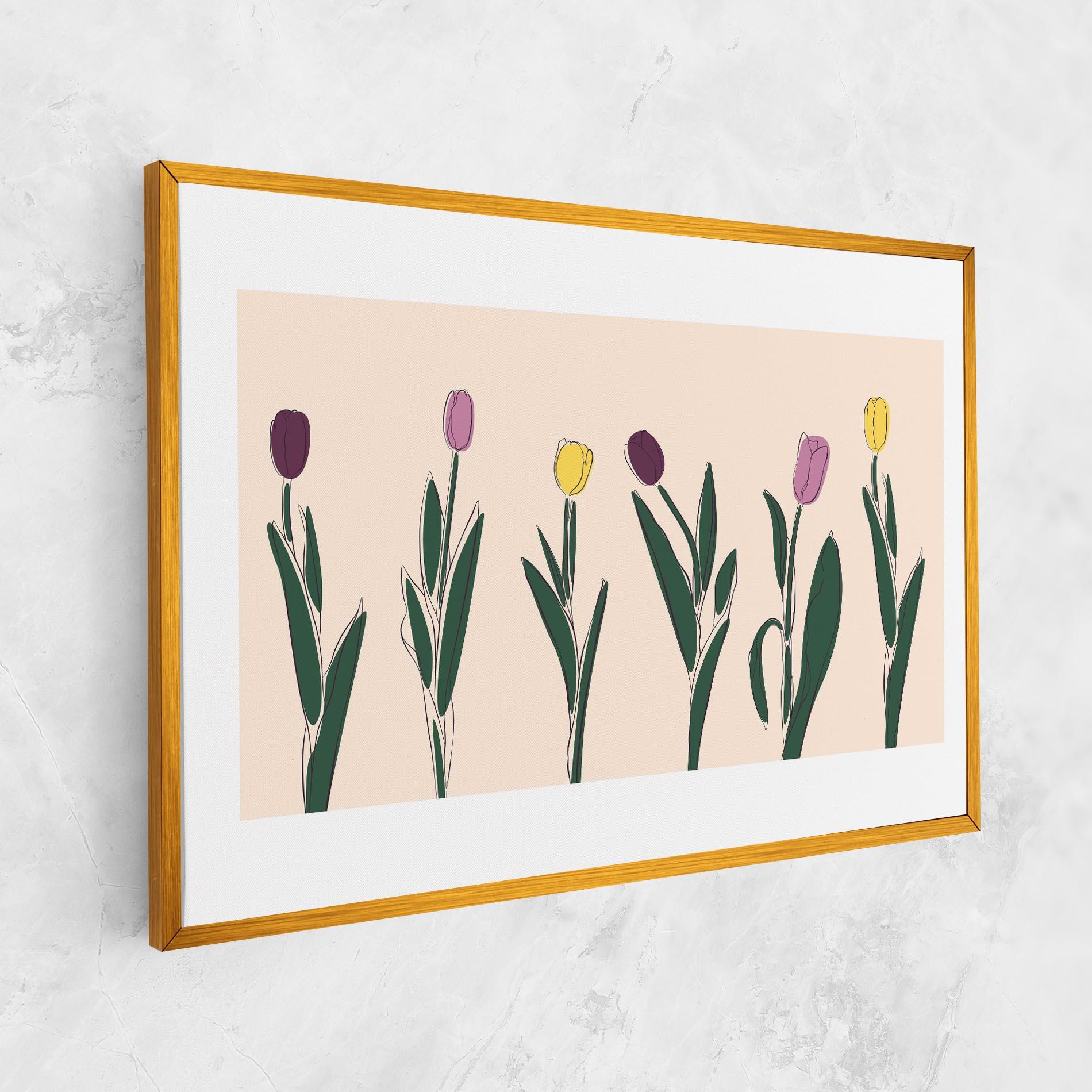 Tablou Canvas Tulips Set mockup 1
