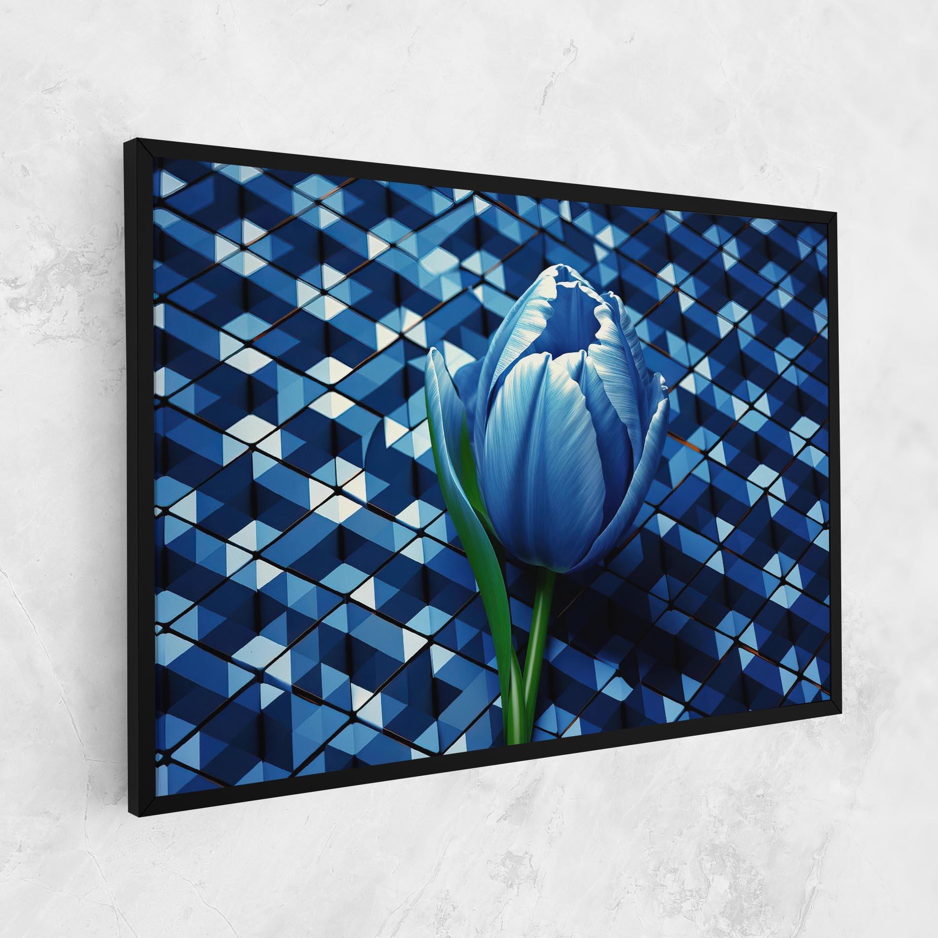 Tablou Canvas Blue Tulip mockup 1