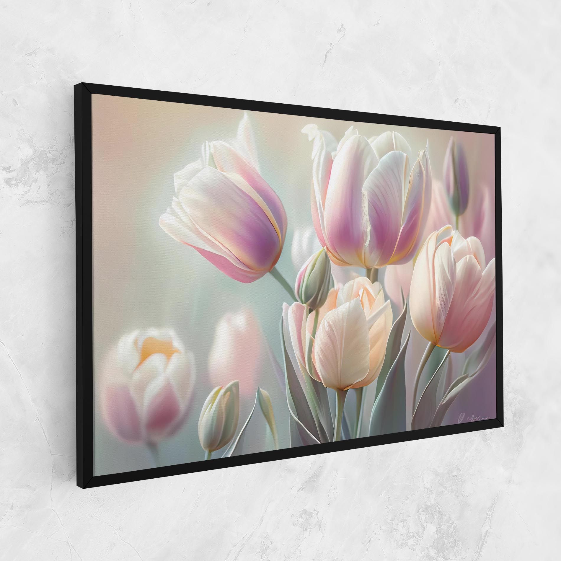 Dreamy White Tulips mockup 1