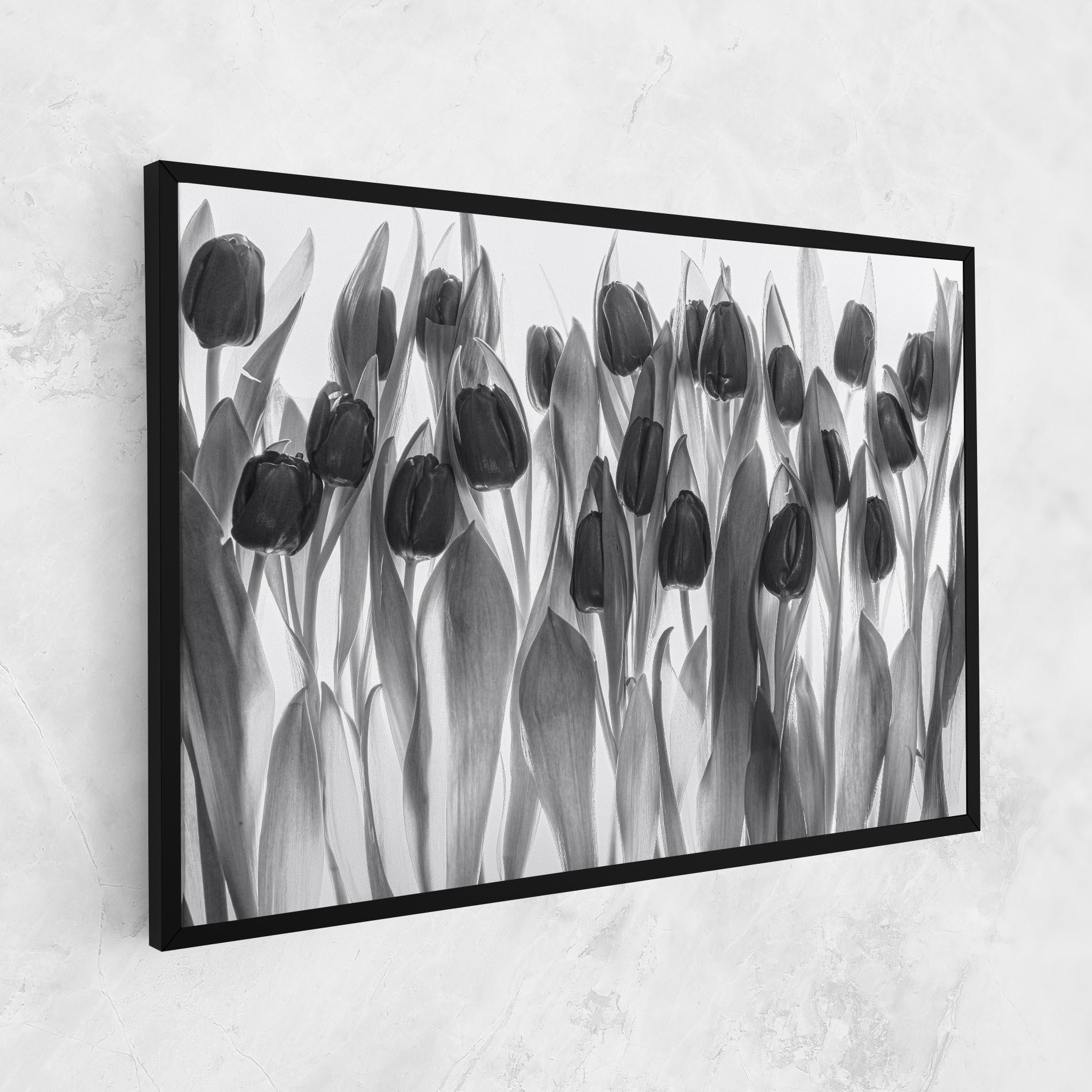 Tablou Canvas Grey Tulips mockup 1