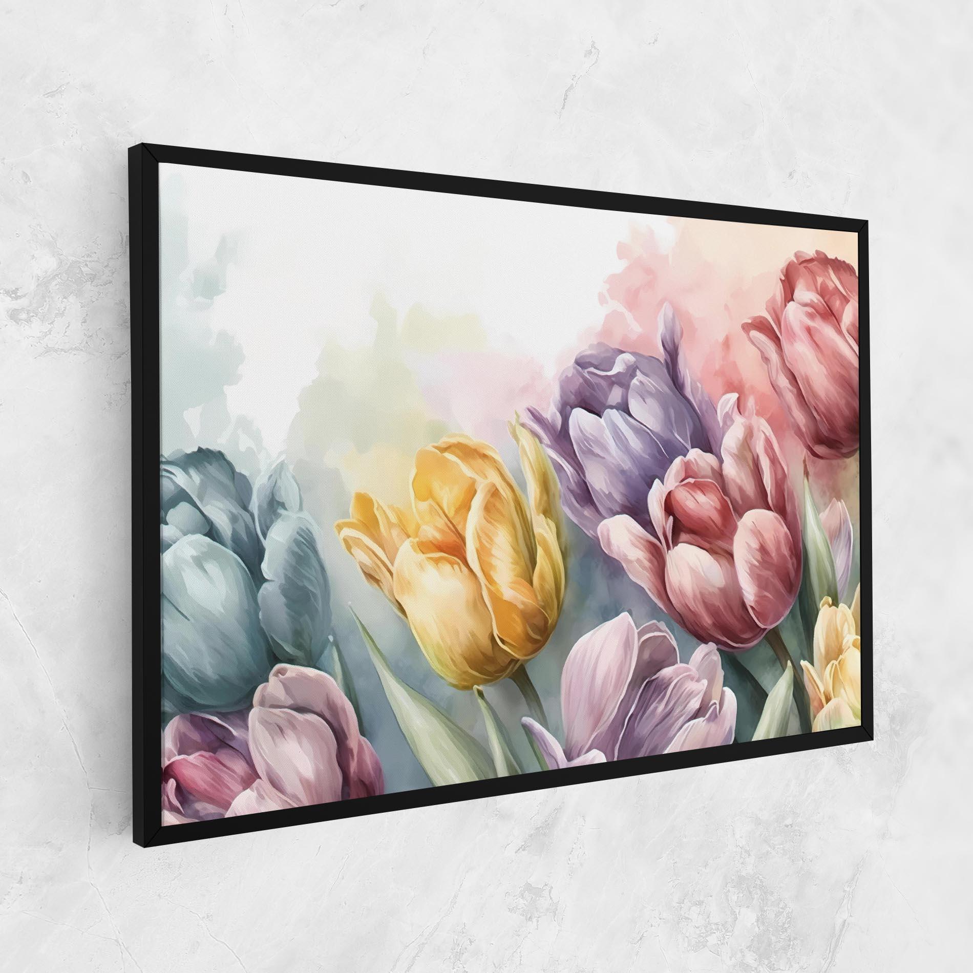 Tablou Canvas Pastel Tulips mockup 1
