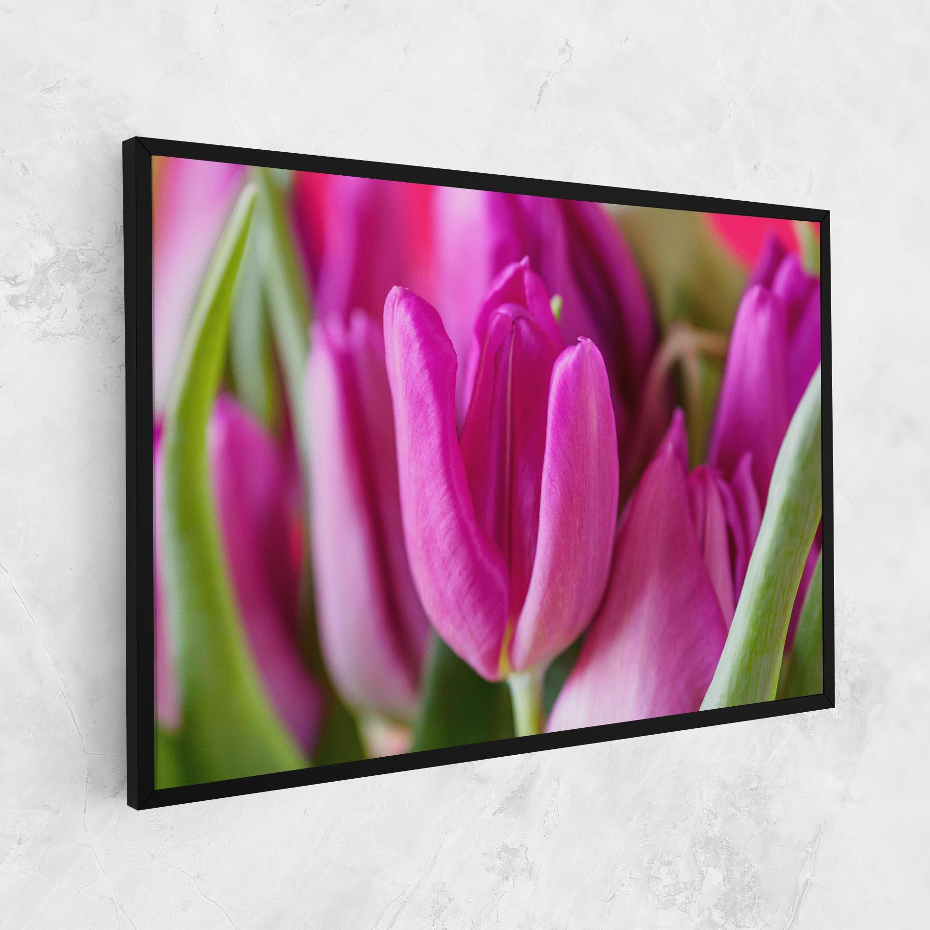 Tablou Canvas Purple Tulip Close Up mockup 1