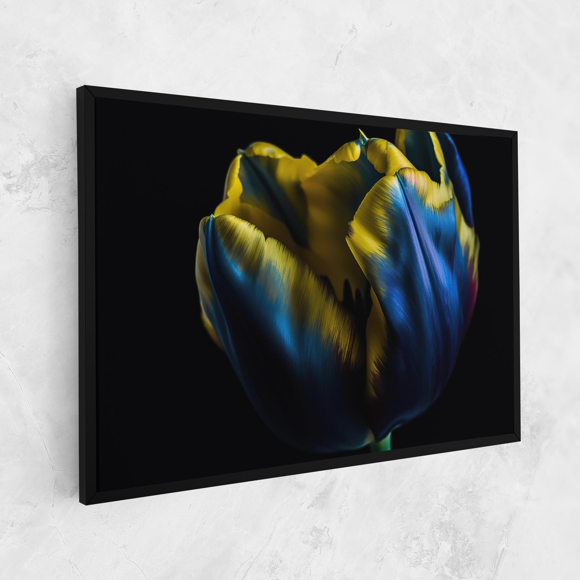Tablou Canvas Yellow Blue Tulip mockup 1