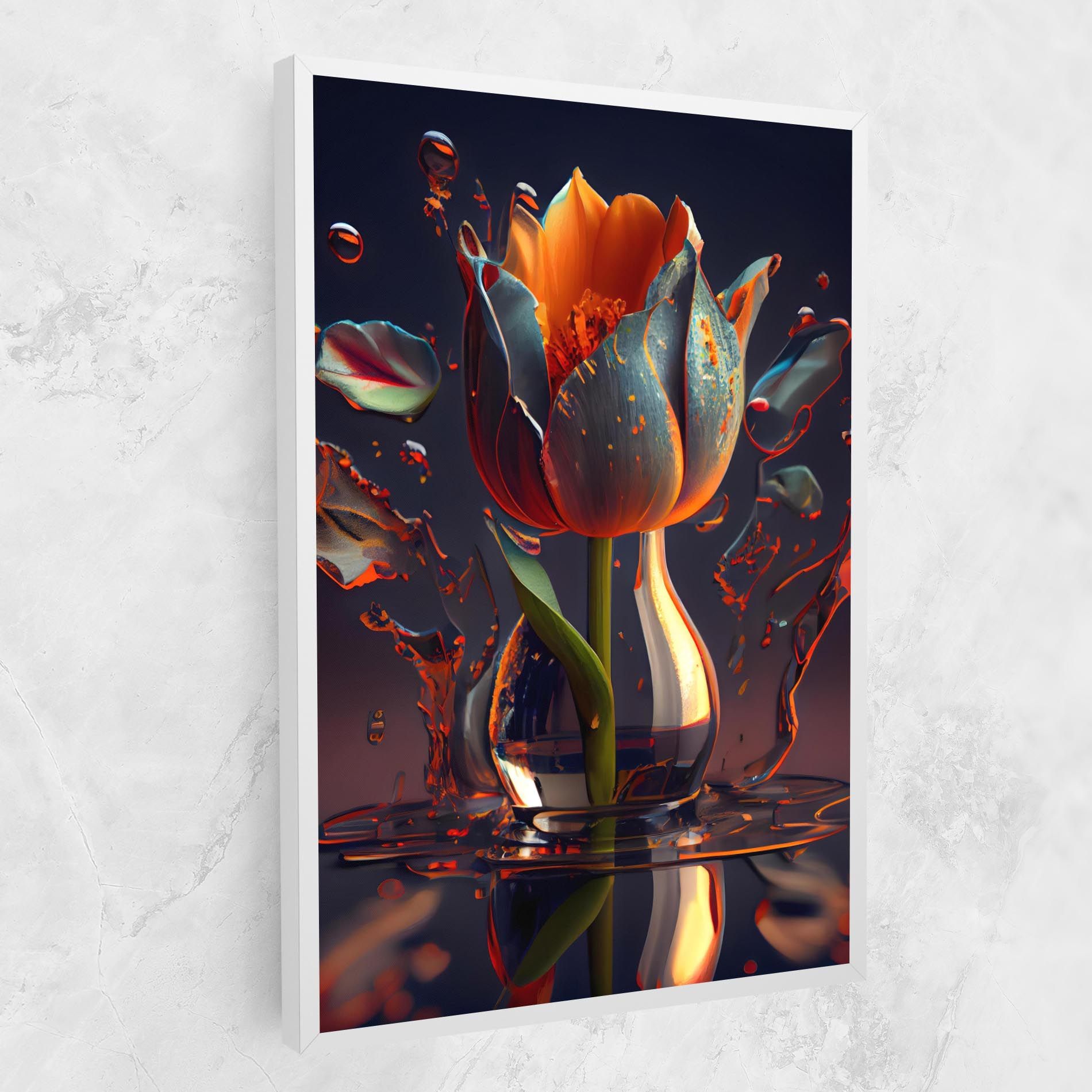Black Tulip In Vase mockup 1