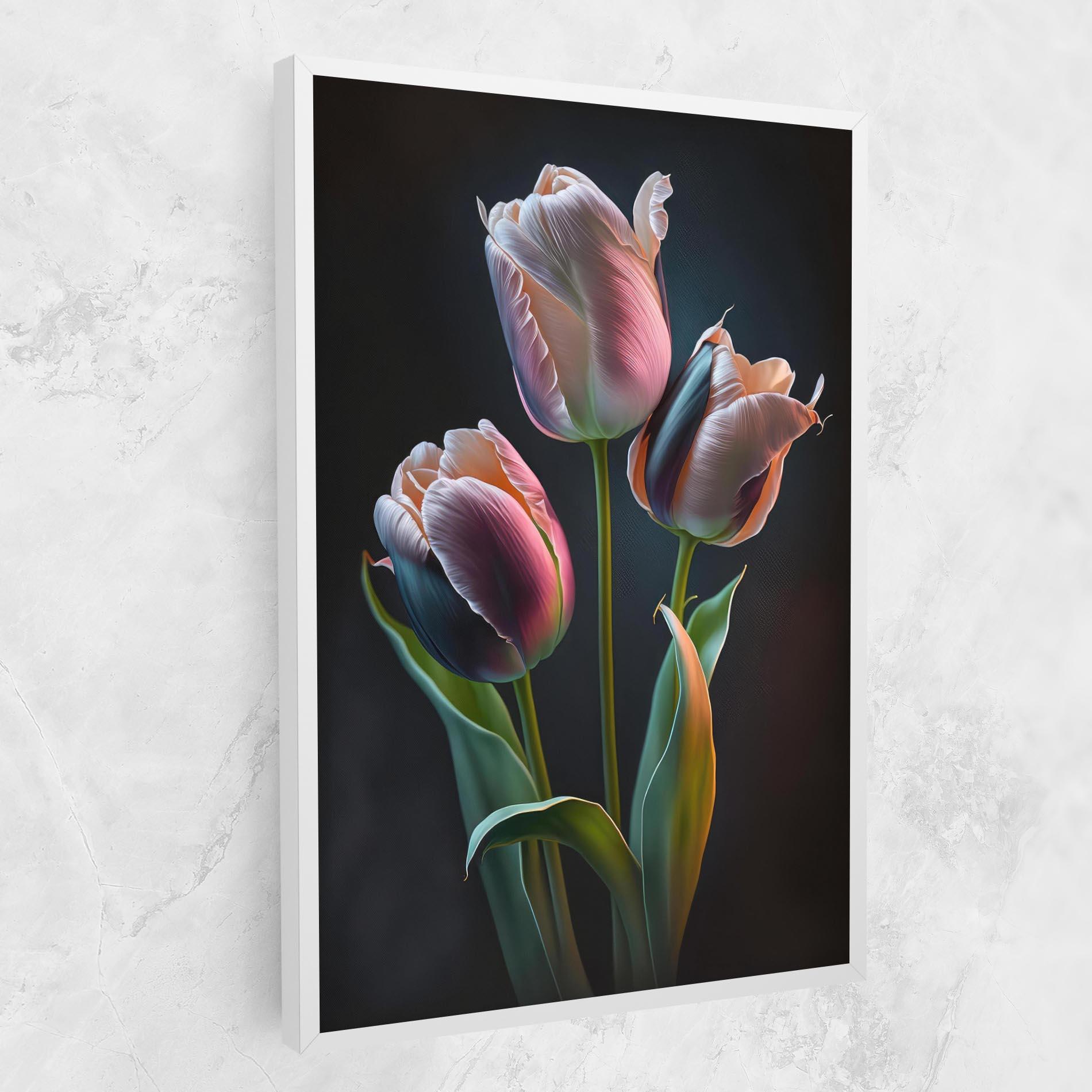 Tablou Canvas Light Purple Tulips mockup 1