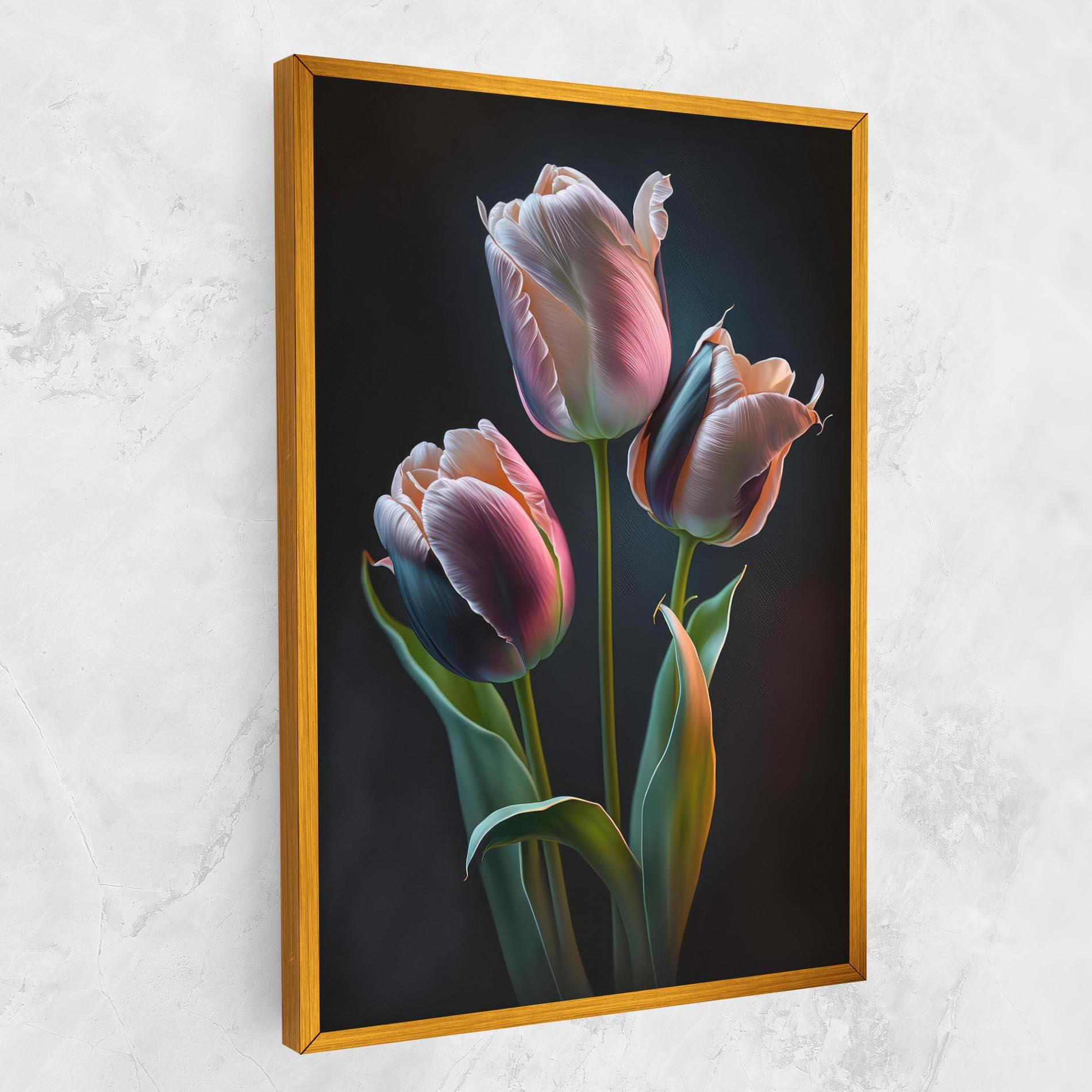 Tablou Canvas Light Purple Tulips mockup 1