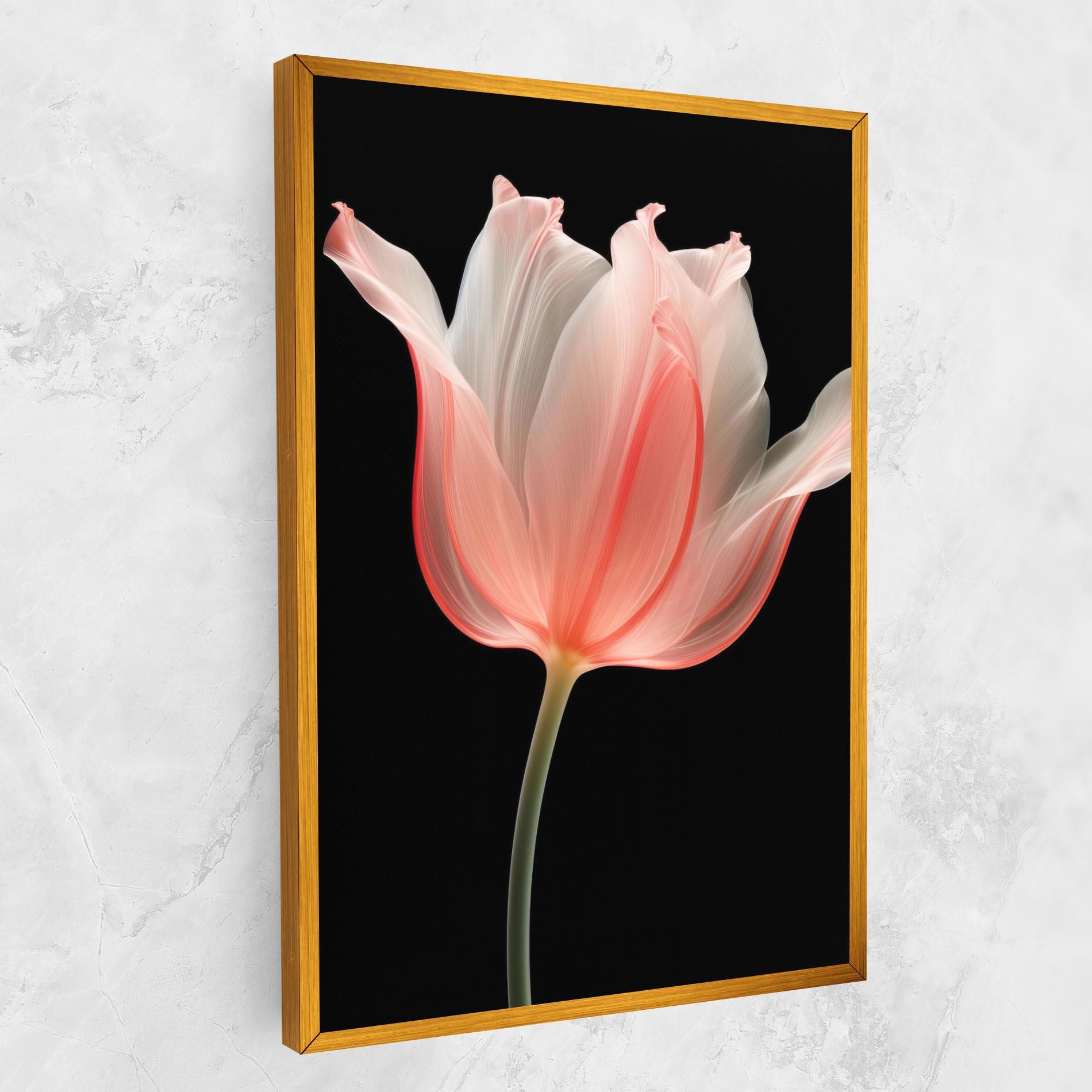 Tablou Canvas Pastel Pink Tulip mockup 1