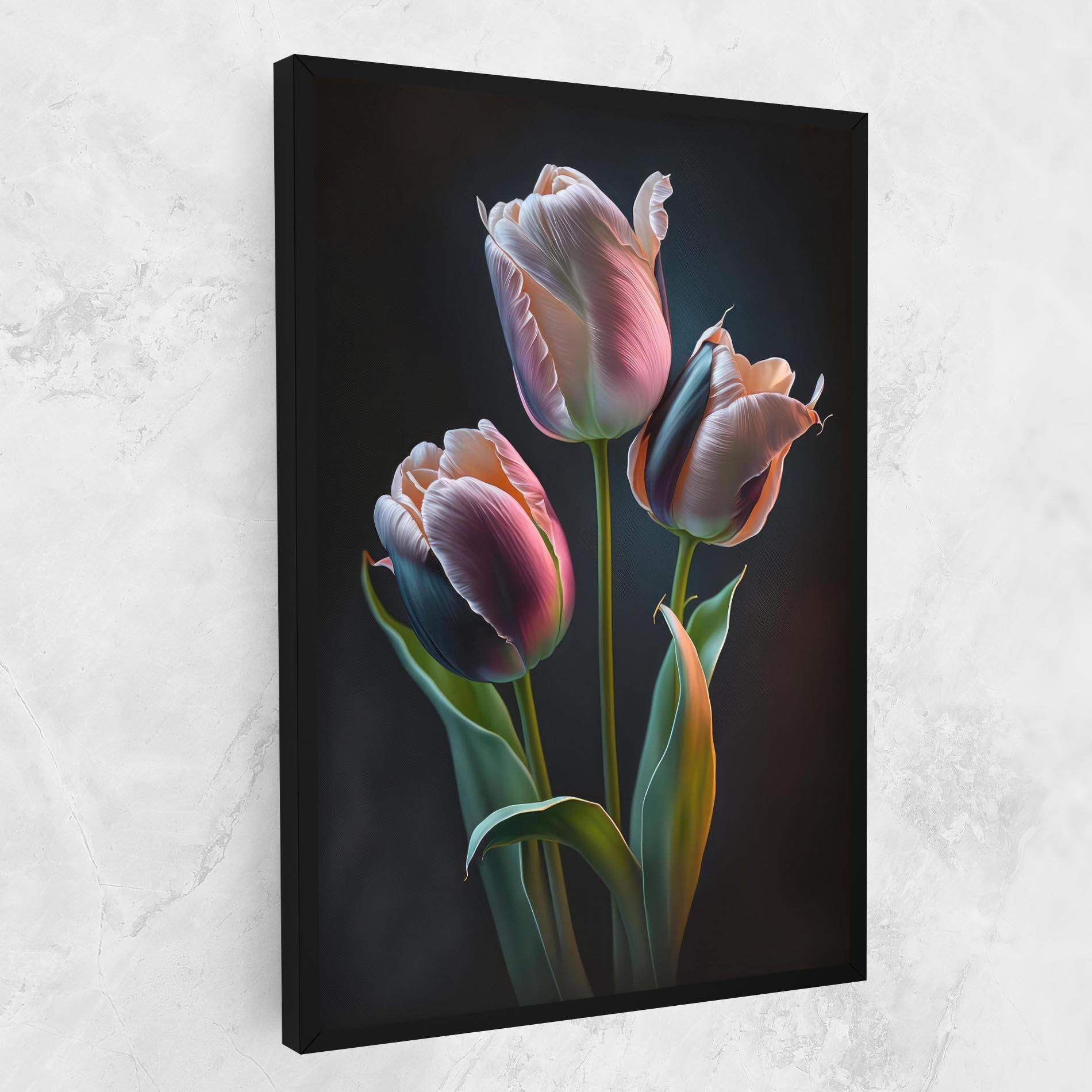 Tablou Canvas Light Purple Tulips mockup 1