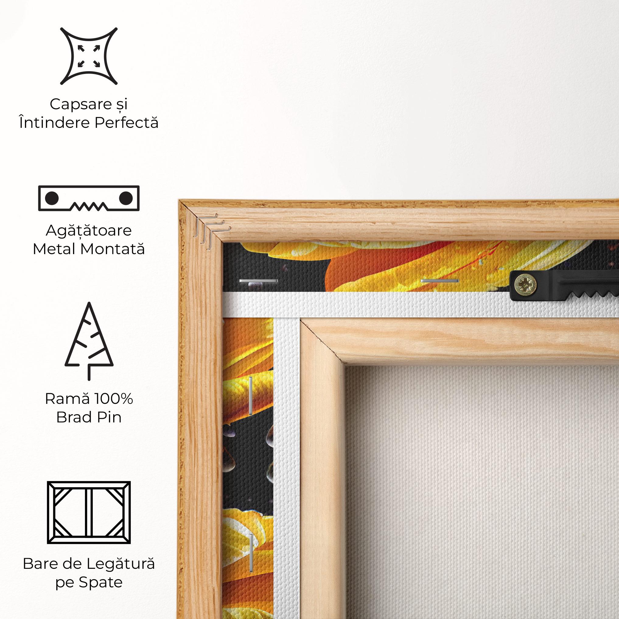 Tablou Canvas 3 Yellow Tulips mockup 5