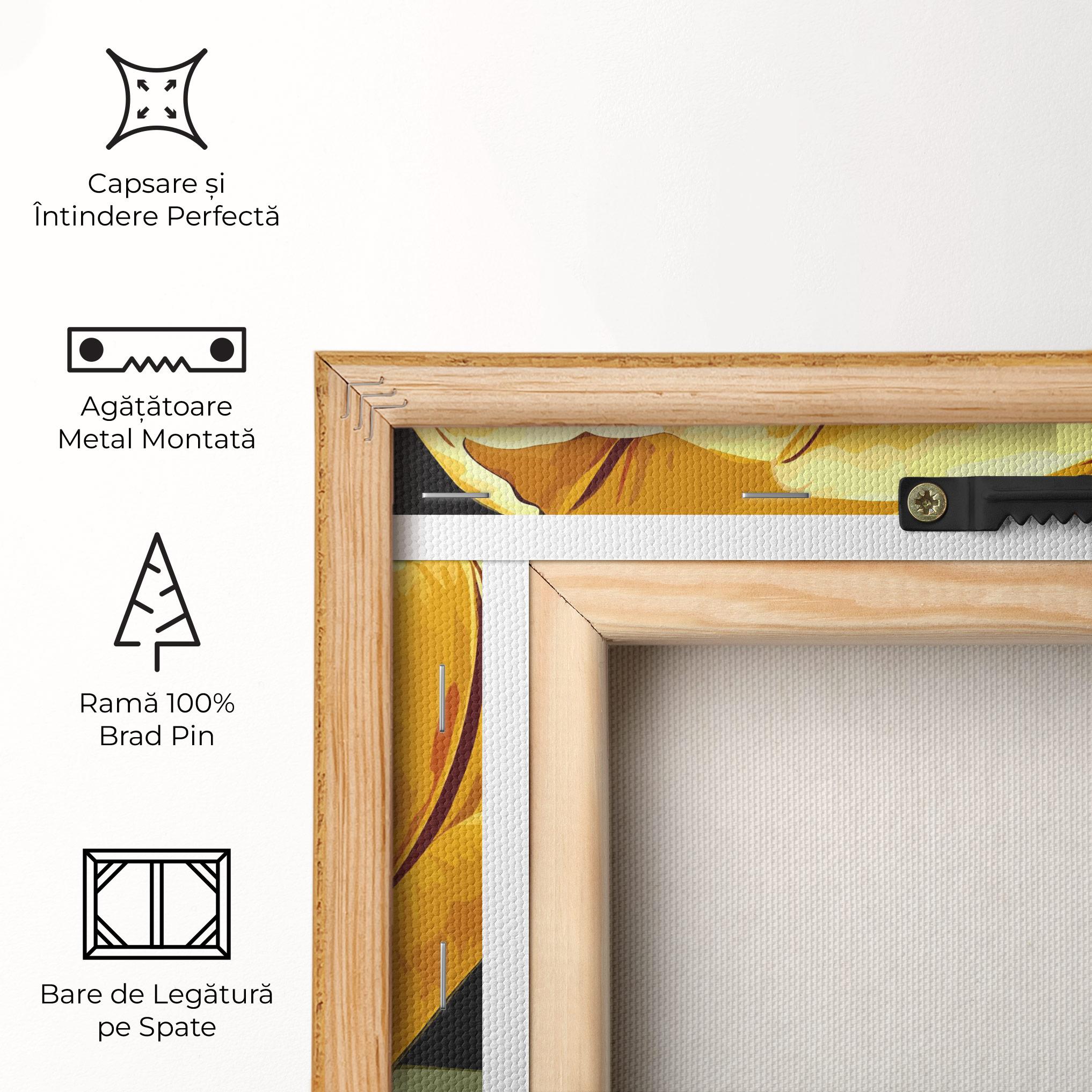 Tablou Canvas Big Yellow Tulip mockup 5