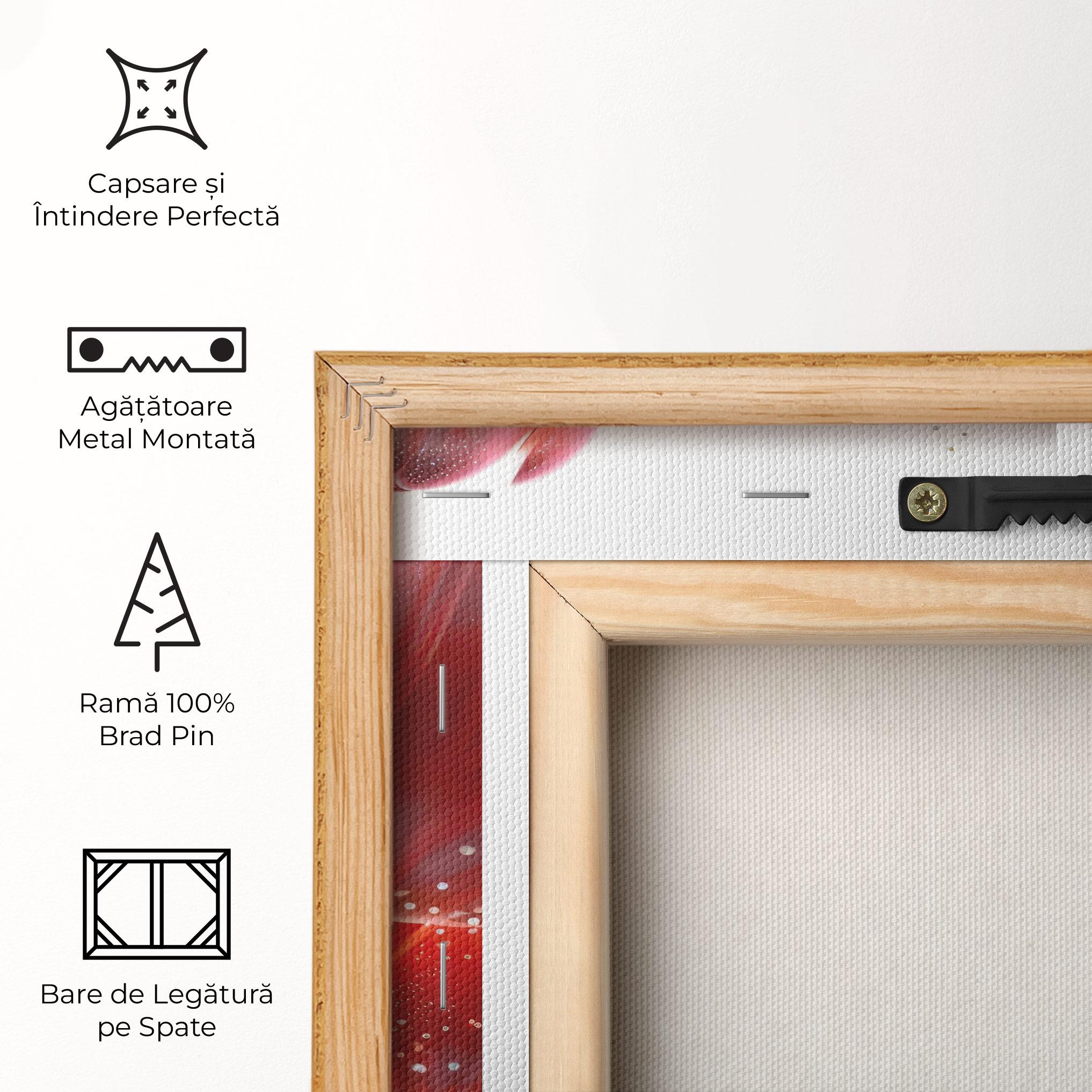 Tablou Canvas Glitter Red Tulips mockup 5