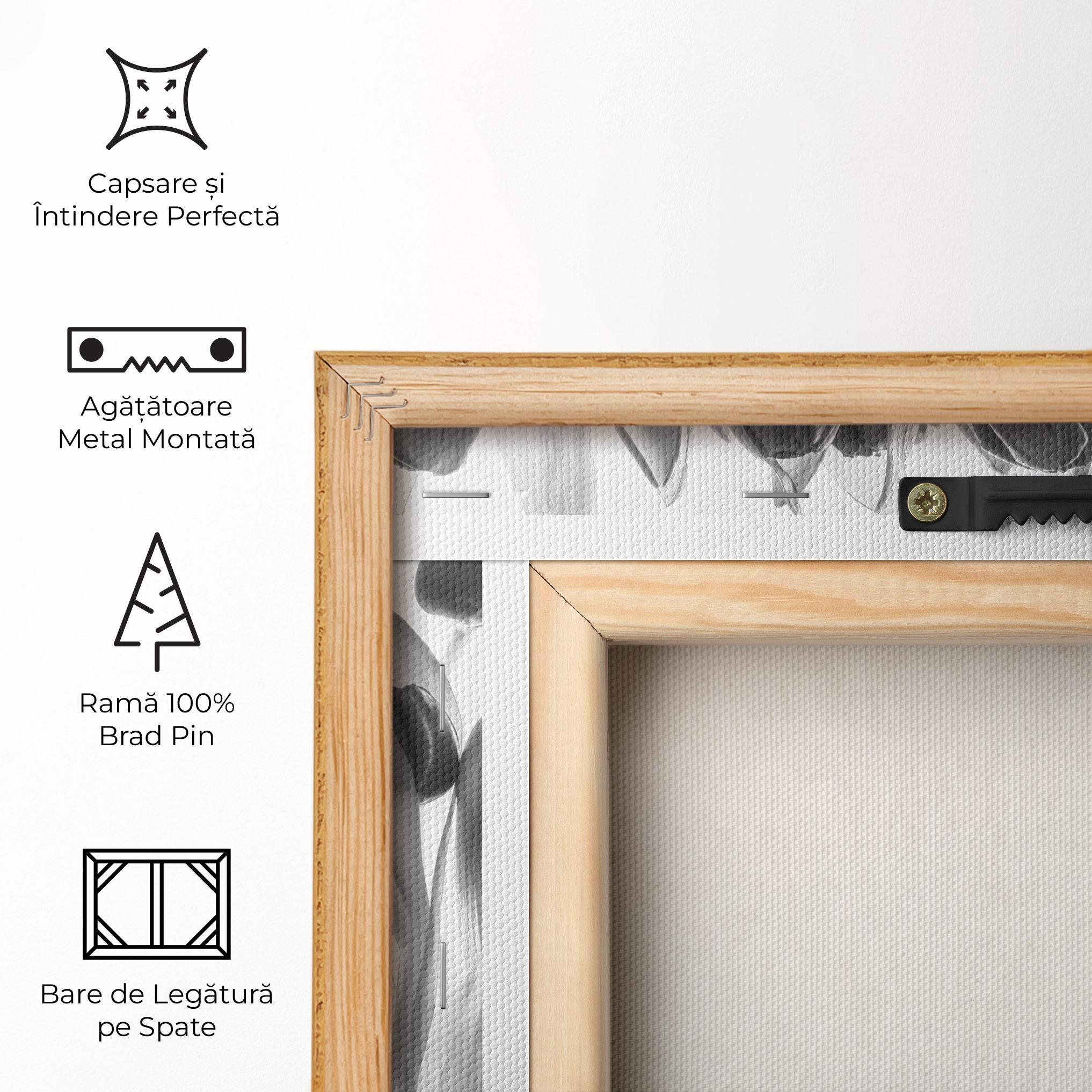 Tablou Canvas Grey Tulips mockup 5