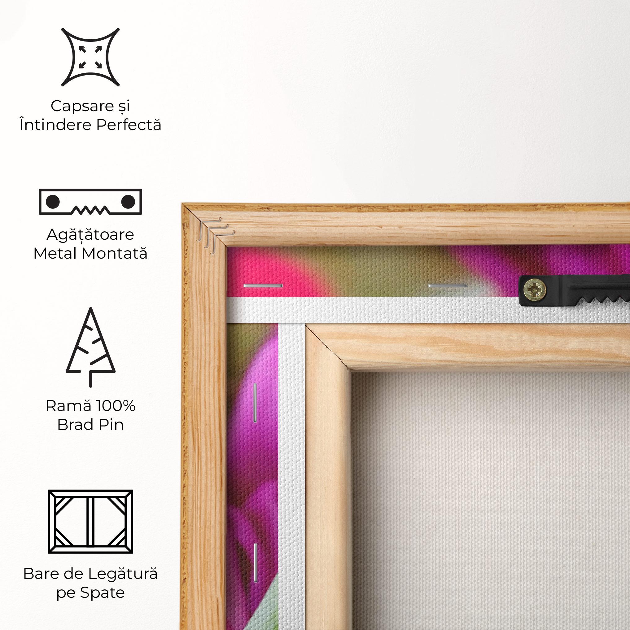 Tablou Canvas Purple Tulip Close Up mockup 5